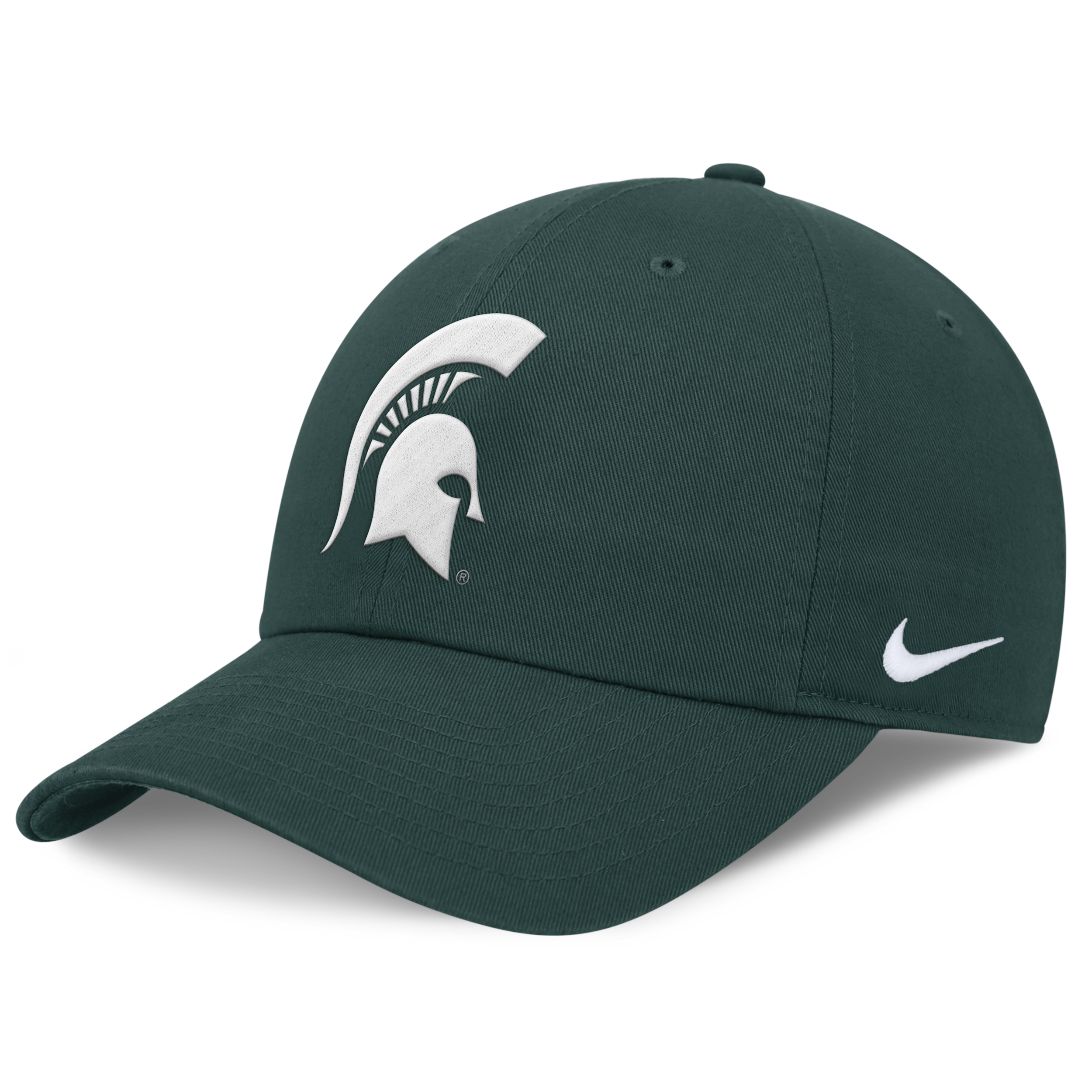Michigan State Classic Club Nike Men's College Adjustable Hat in Green | NC013EYMST-HAP