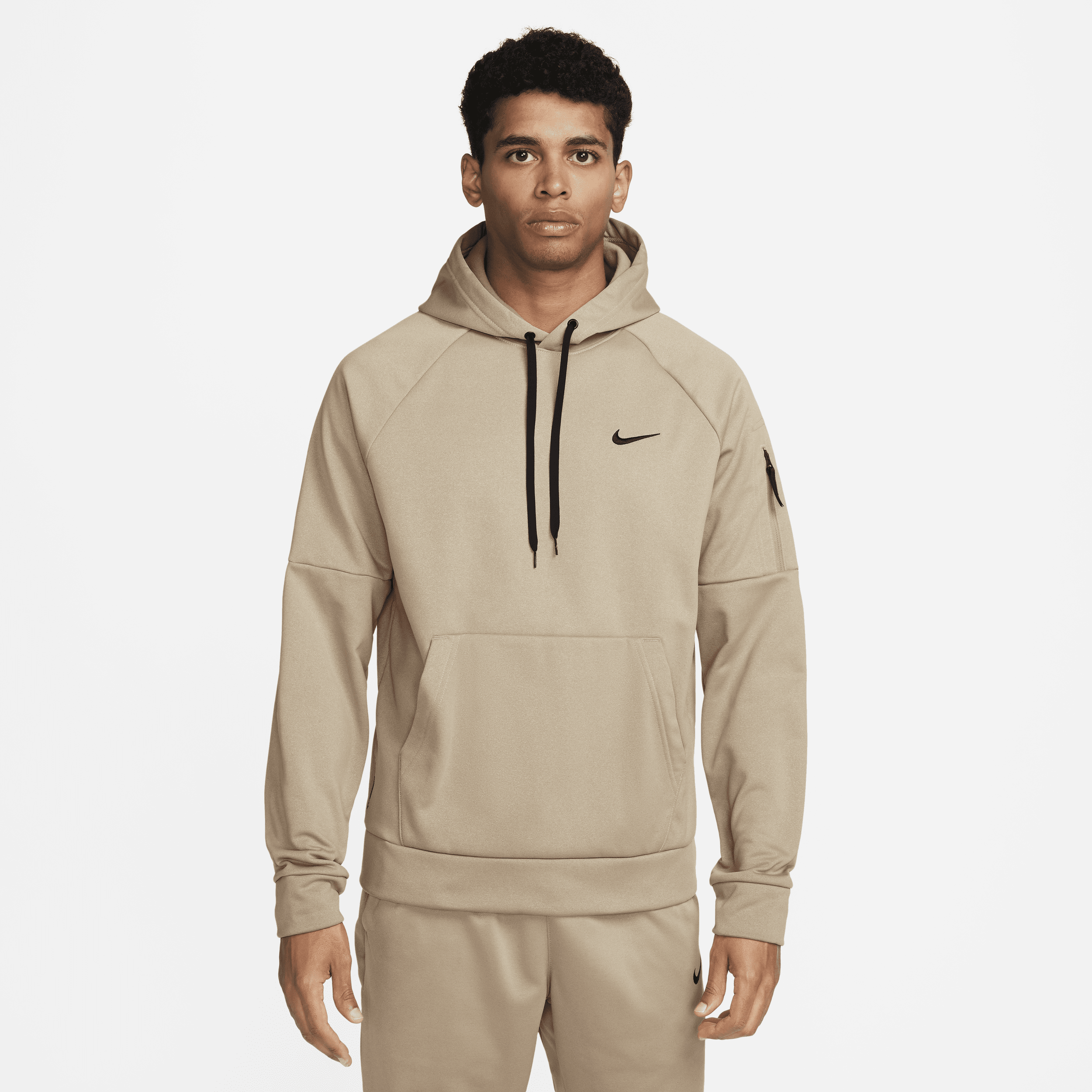Nike Men's  Therma Therma-fit Hooded Fitness Pullover In Brown