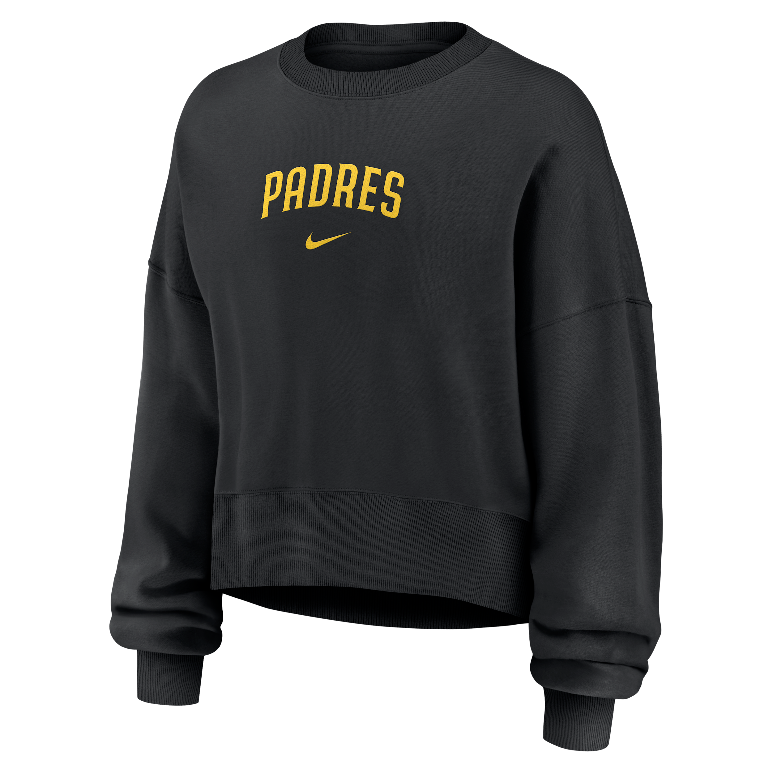 San Diego Padres Nike Women's MLB Pullover Crew in Black | 01D7912ZPYP-9HV
