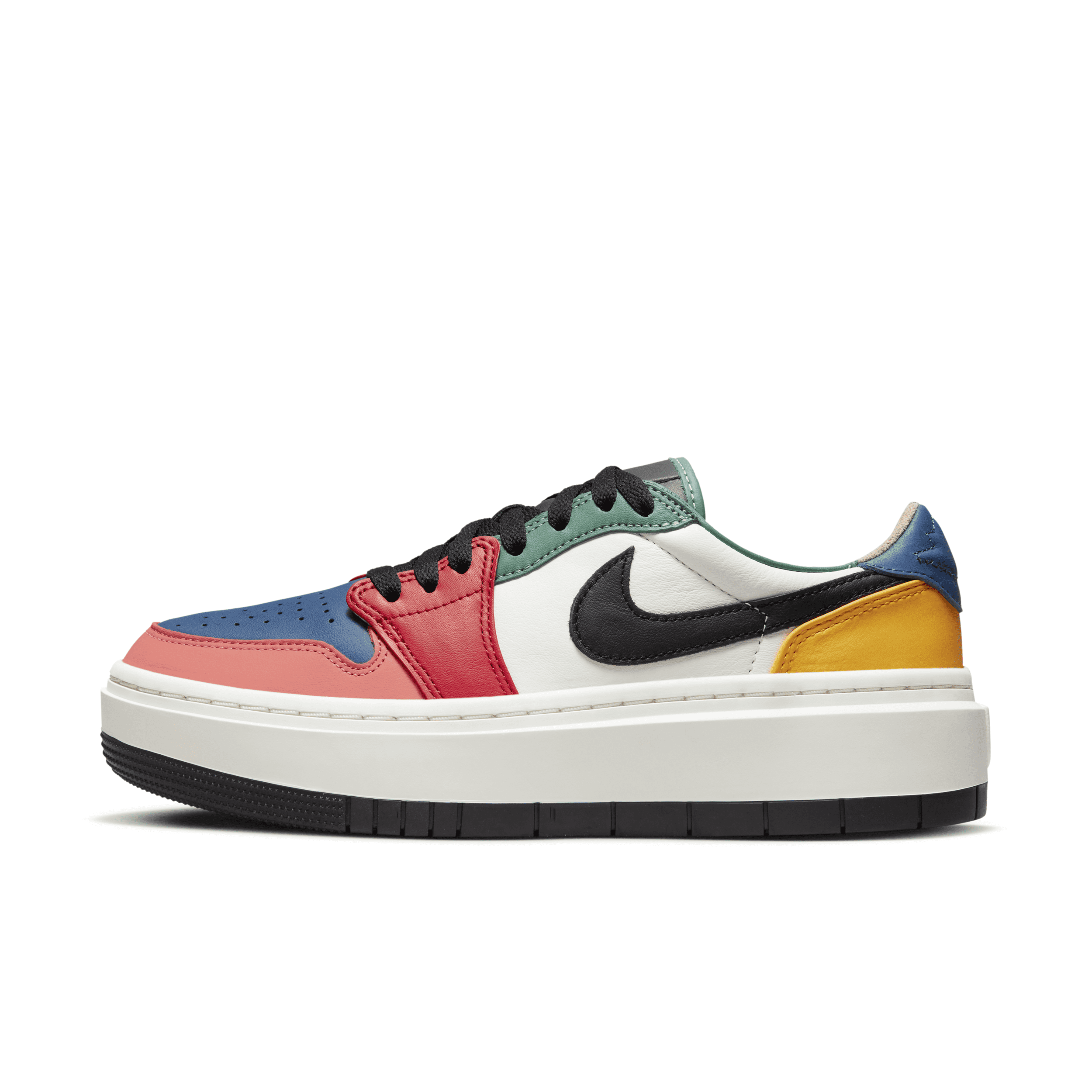 Jordan Air  1 Lv8d Elevated Low Sneaker In White