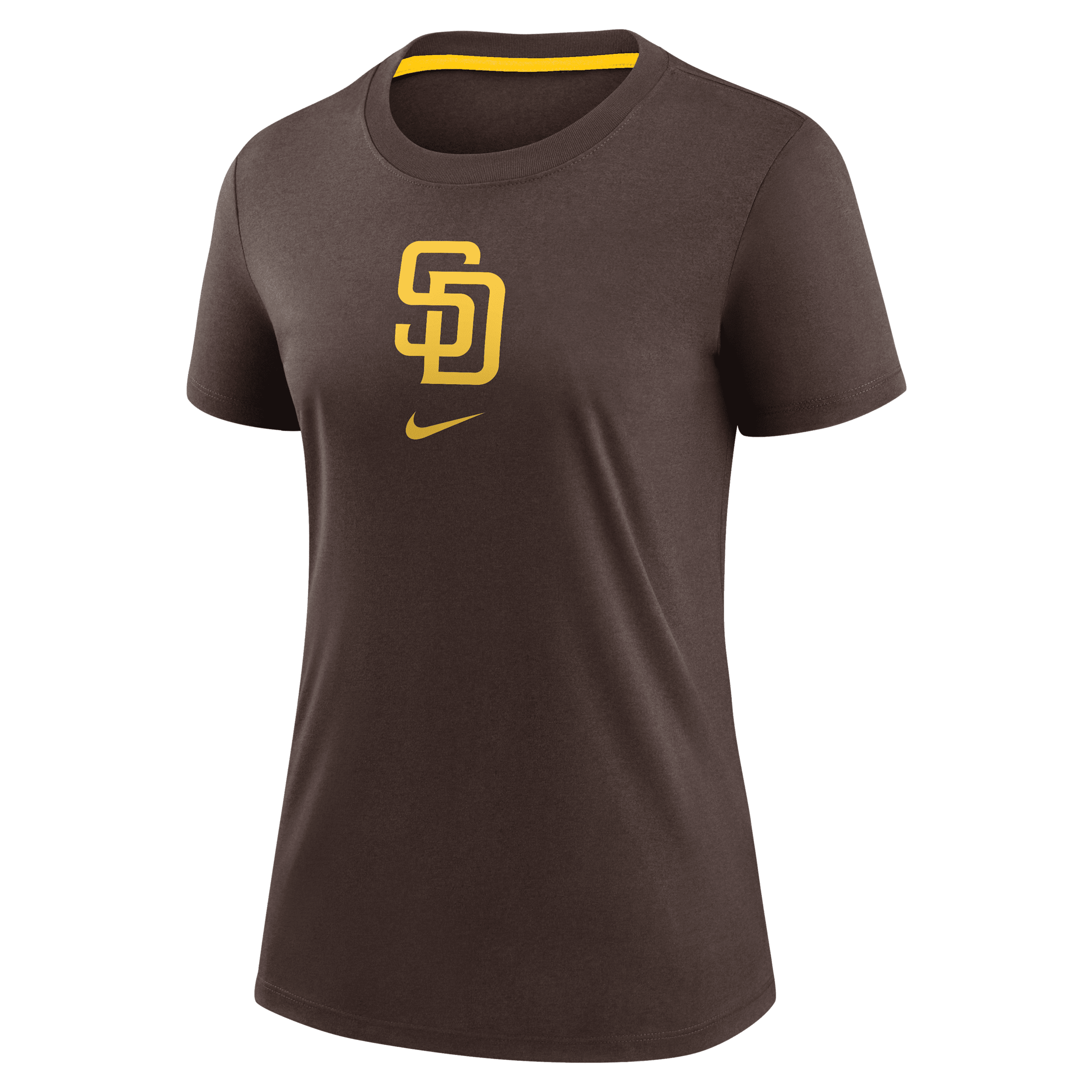 Nike San Diego Padres Authentic Collection Early Work Women's Mlb T-shirt In Brown