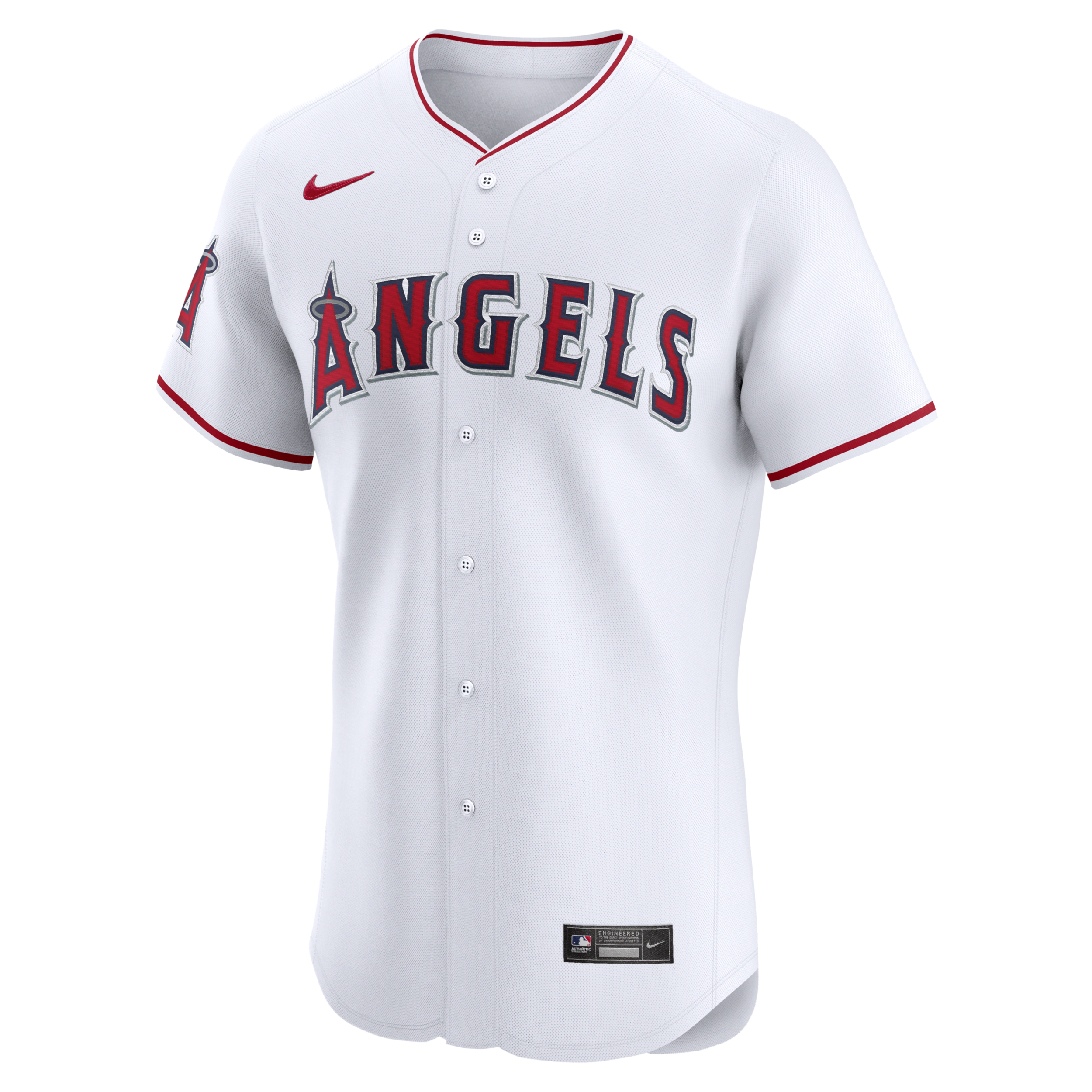 Shop Nike Los Angeles Angels  Men's Dri-fit Adv Mlb Elite Jersey In White