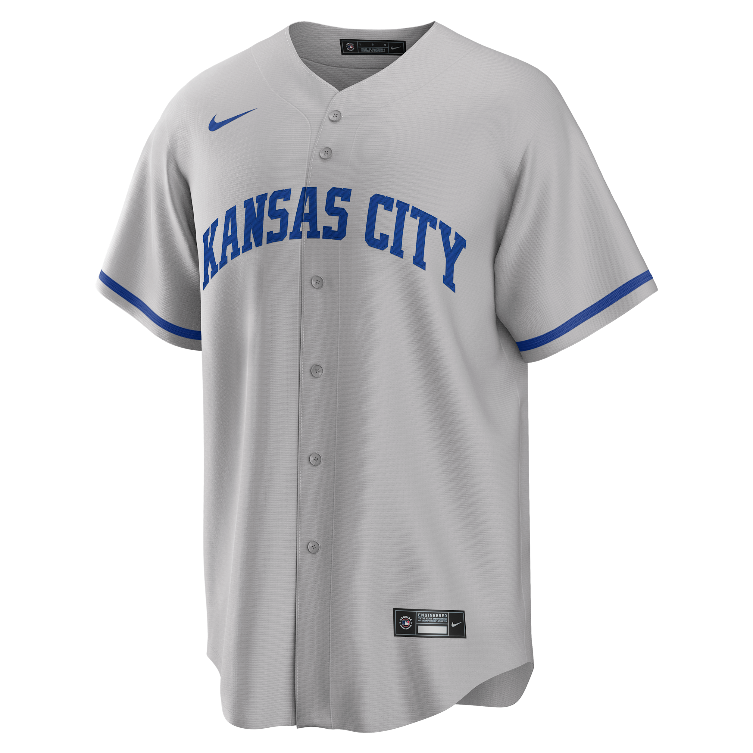 Bobby Witt Jr. Kansas City Royals Nike Men's MLB Replica Jersey in Grey | T770ROG3RY7-1Z0