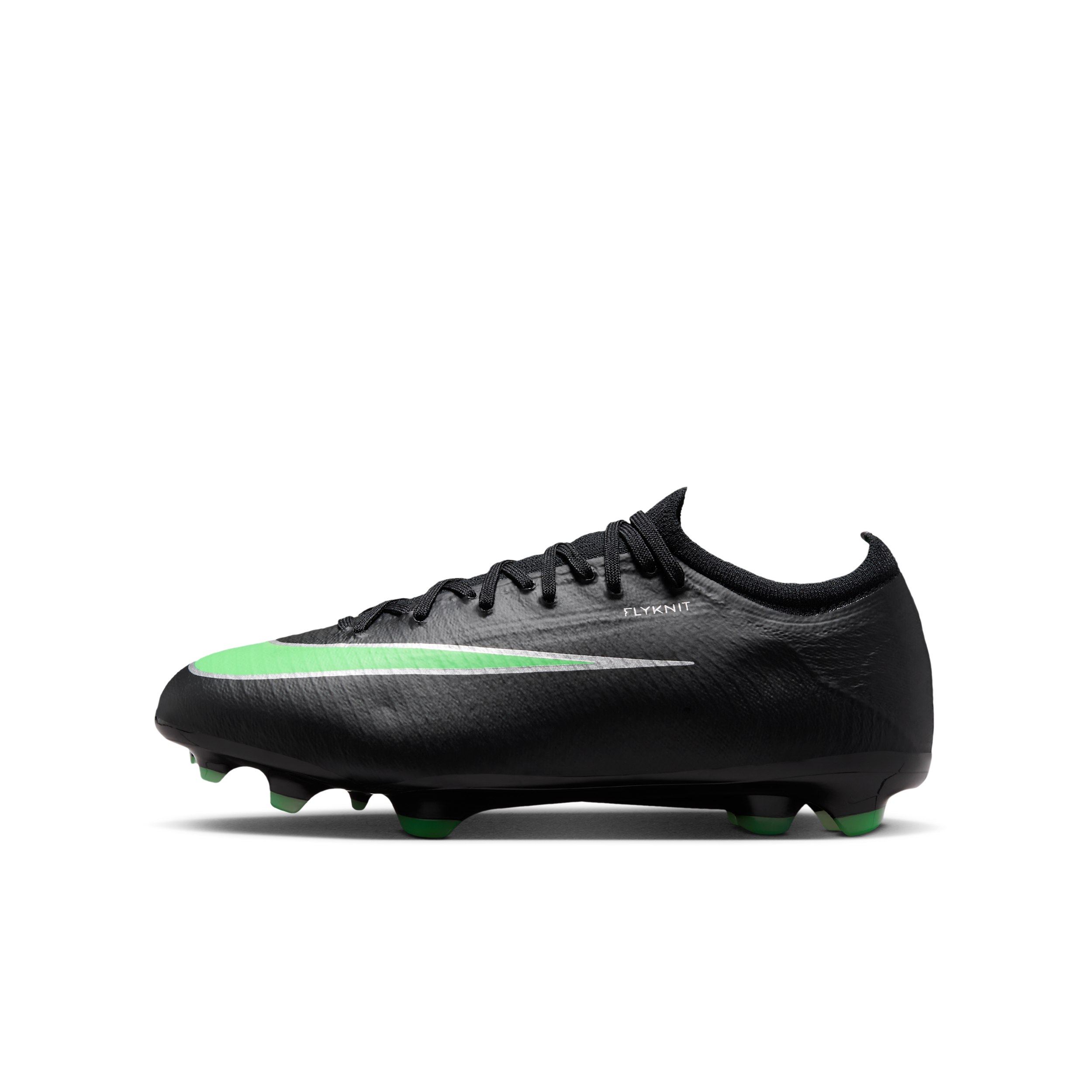 Nike Jr. Mercurial Vapor 17 Pro Big Kids' Firm-Ground Low-Top Soccer Cleats in Black | IM6539-001
