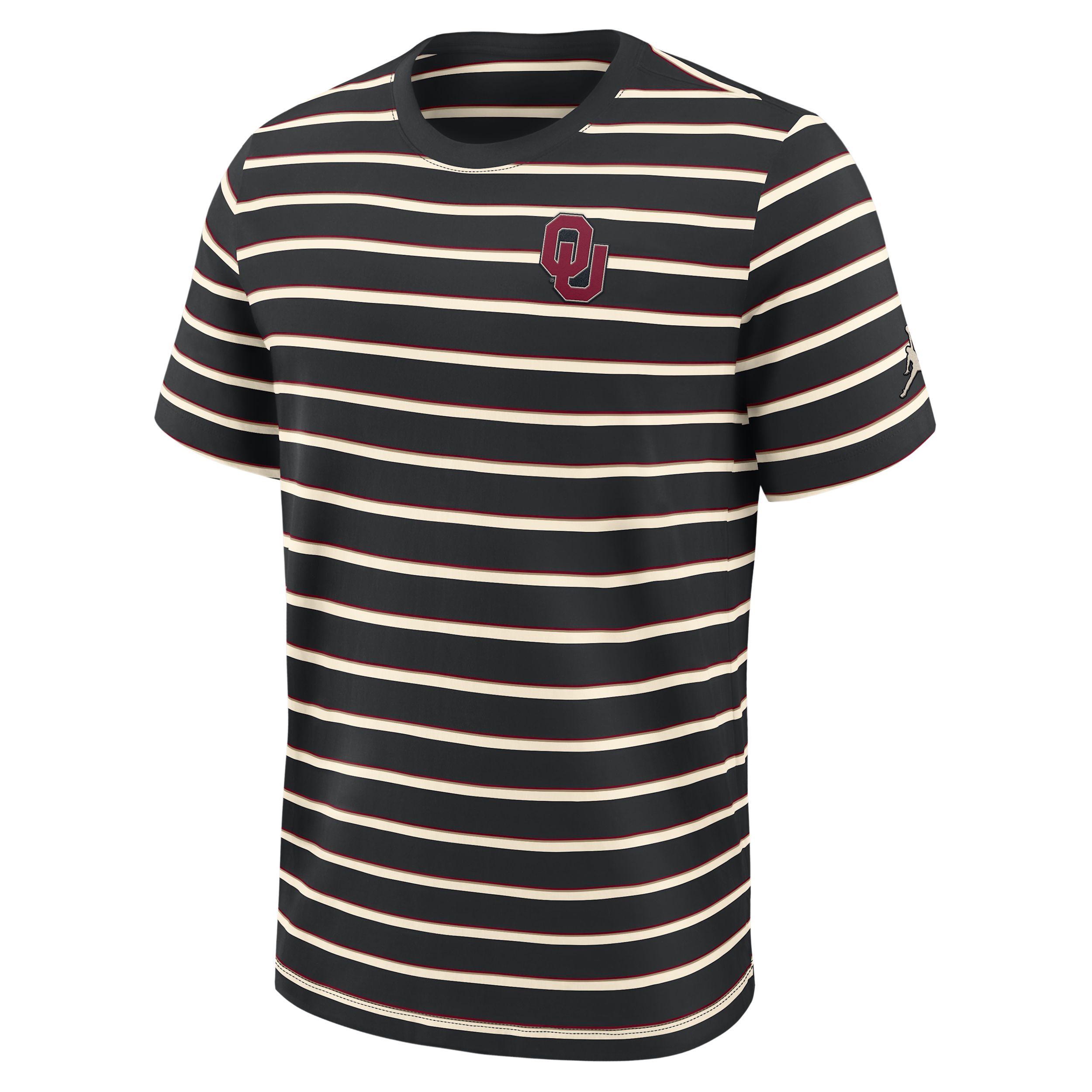 Jordan Men's Oklahoma Athletic Prep Legacy Summit Stripe  Brand College T-shirt In Black