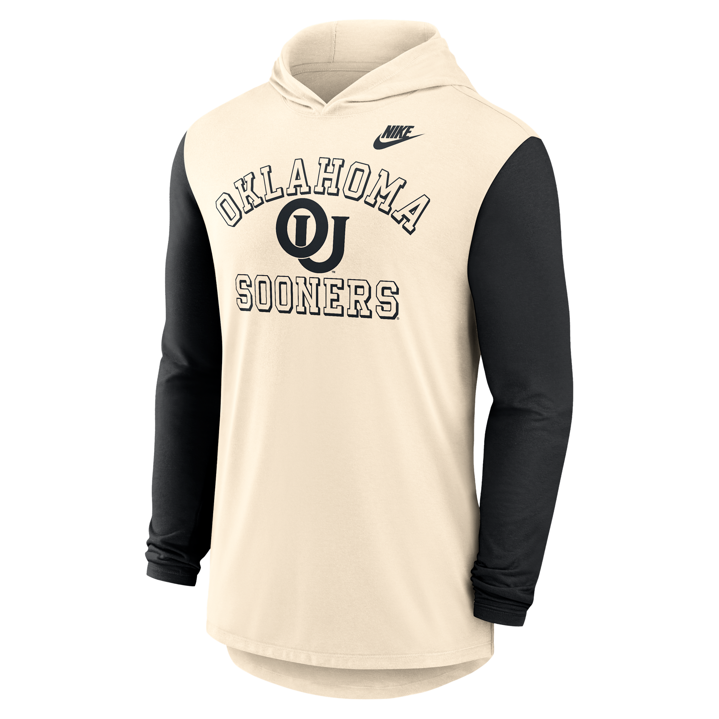 Jordan Oklahoma Legacy Nike Men's Dri-fit College Long-sleeve Hooded T-shirt In Brown
