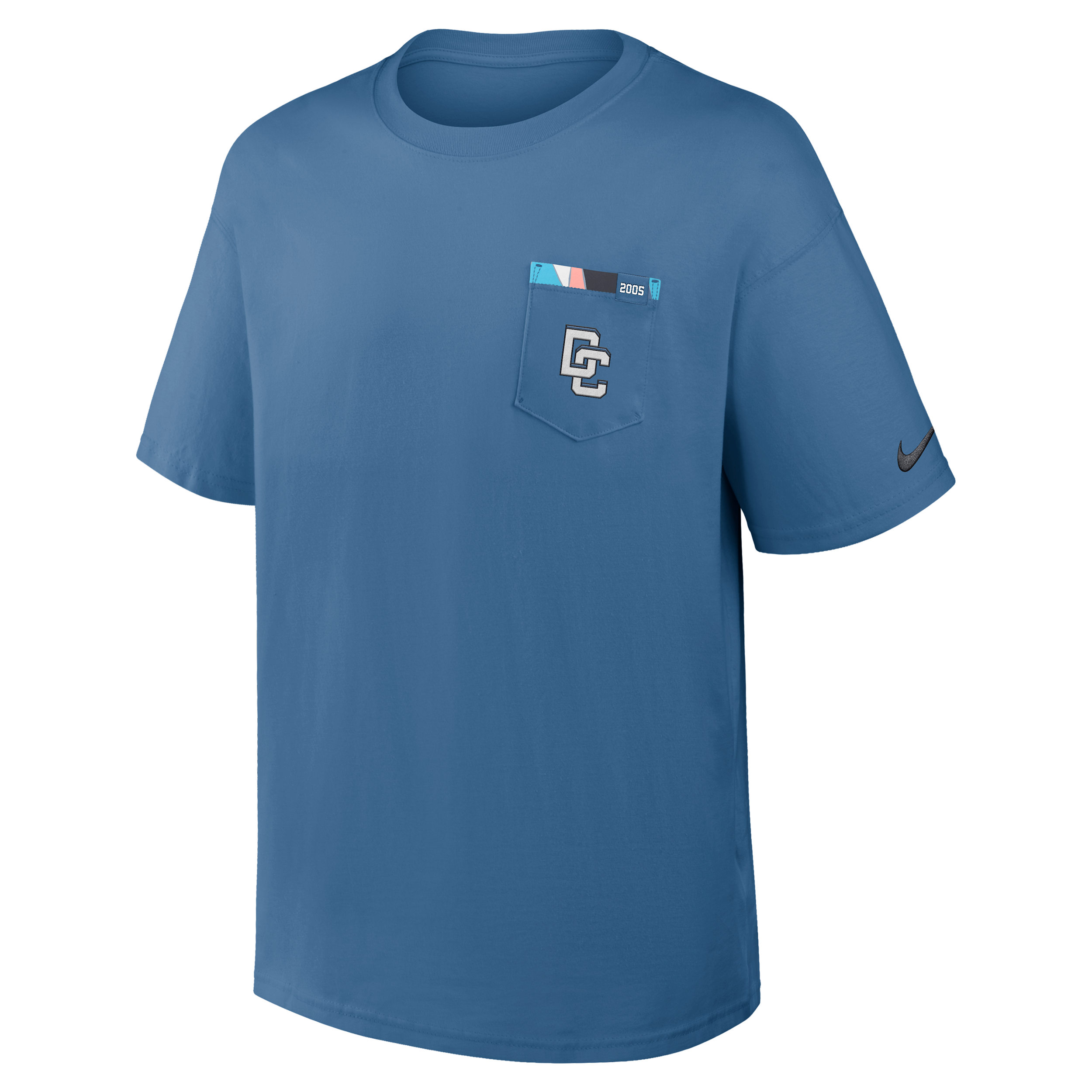 Washington Nationals City Connect 2-Hit Max90 Pocket Nike Men's MLB T-Shirt in Blue | 04T748SWTL-QUY