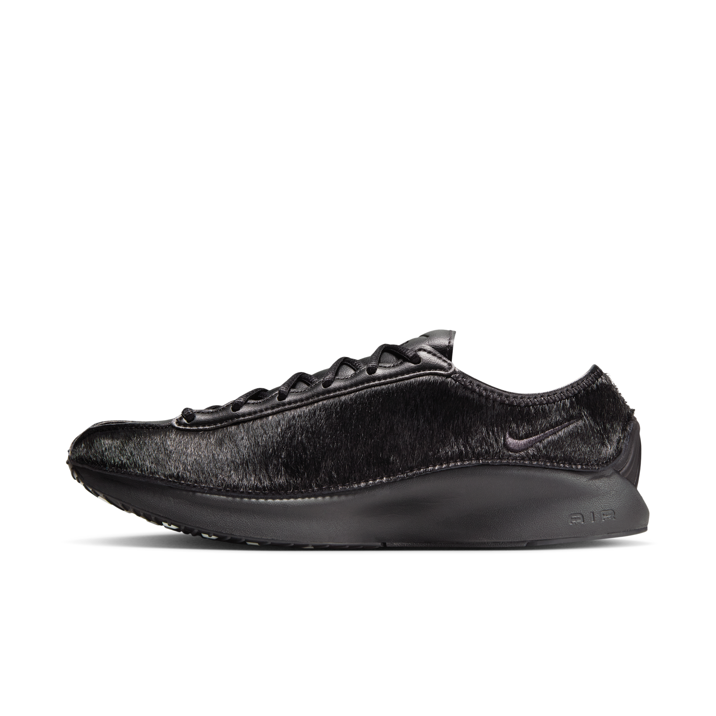 Nike Women's Air Superfly LX Pony Hair Leather Shoes in Black | HQ9148-001