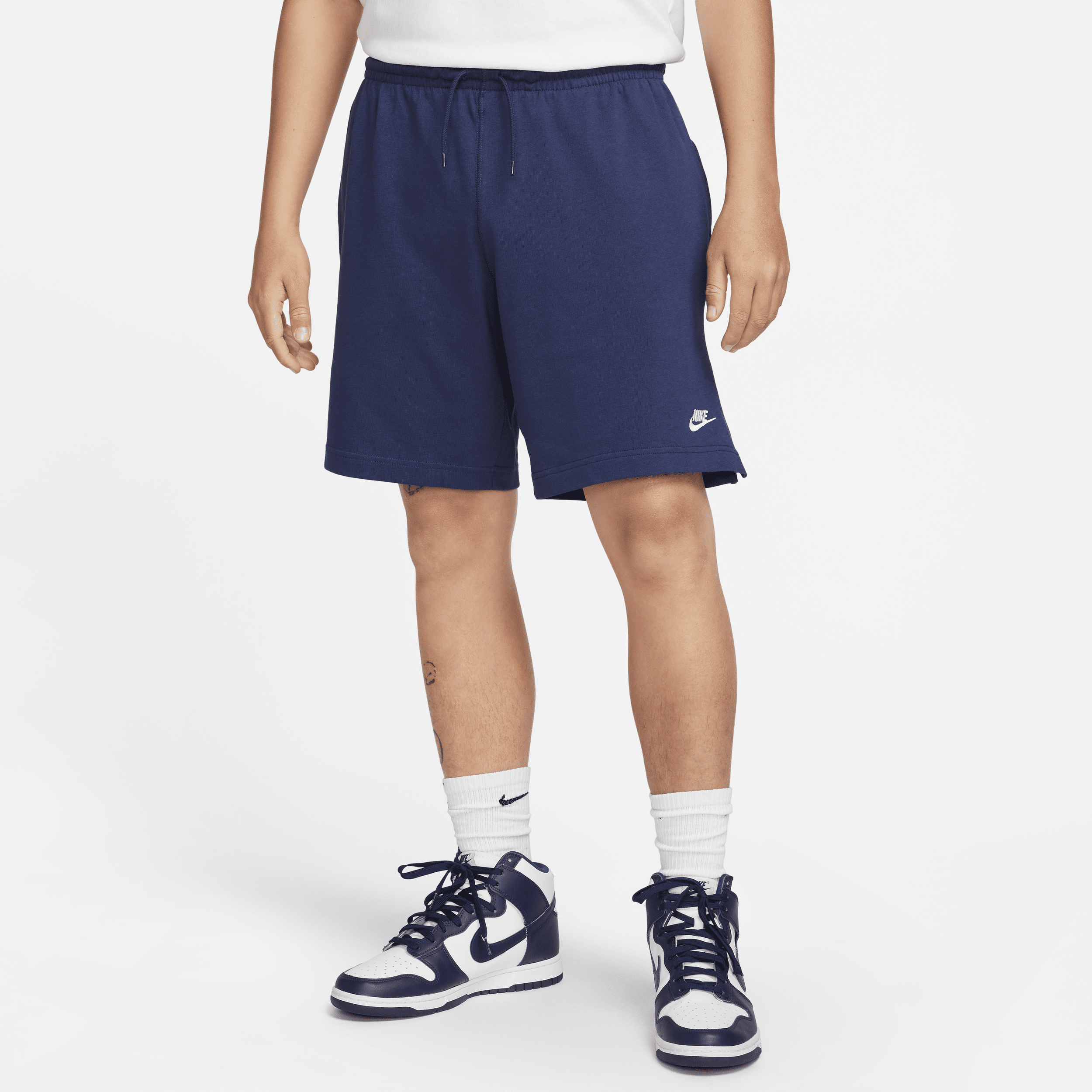 Nike Men's Club Knit Shorts In Blue