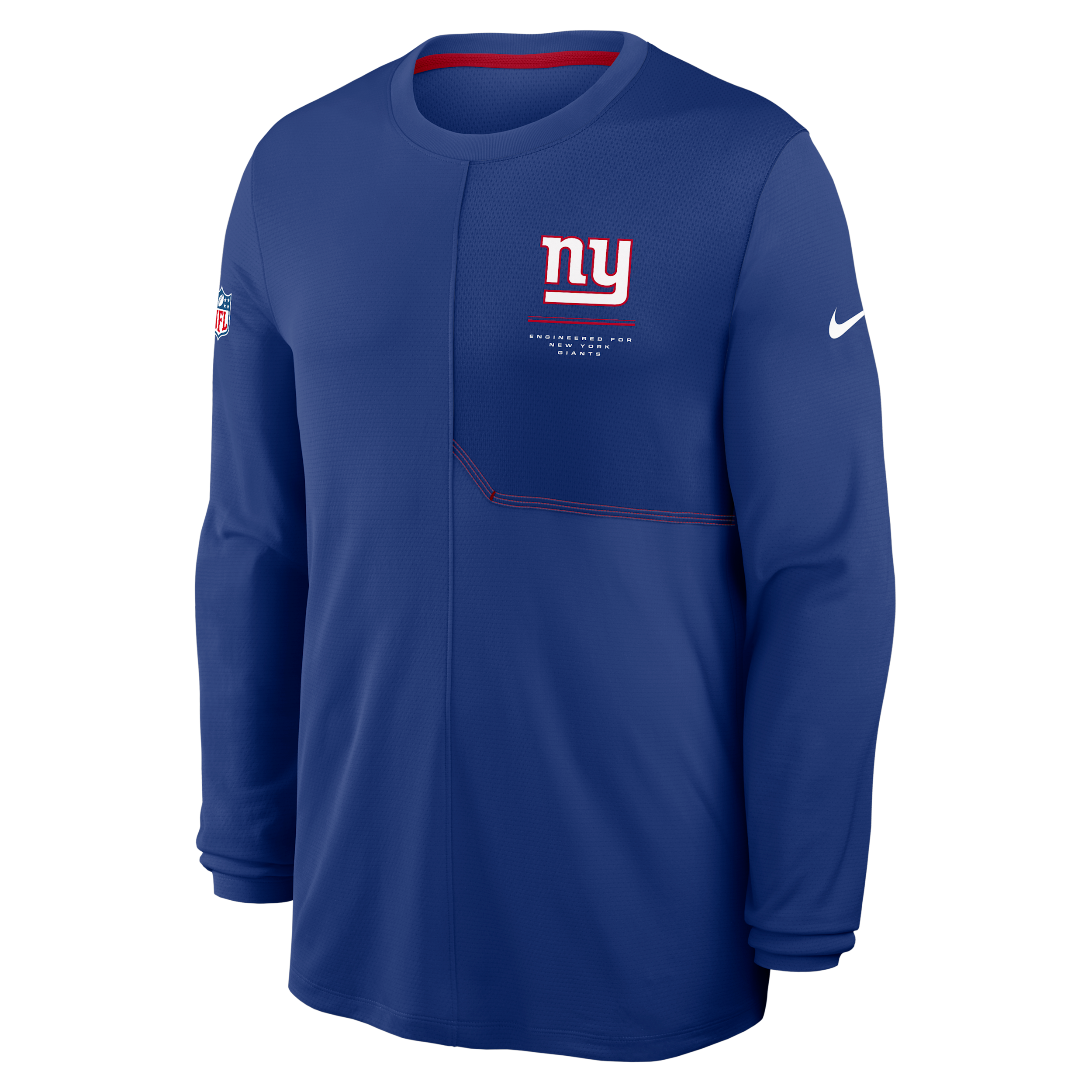 New York Giants Sideline Coach Nike Men's Dri-FIT NFL Long-Sleeve Top in Blue | 03B1073K8I-B8B