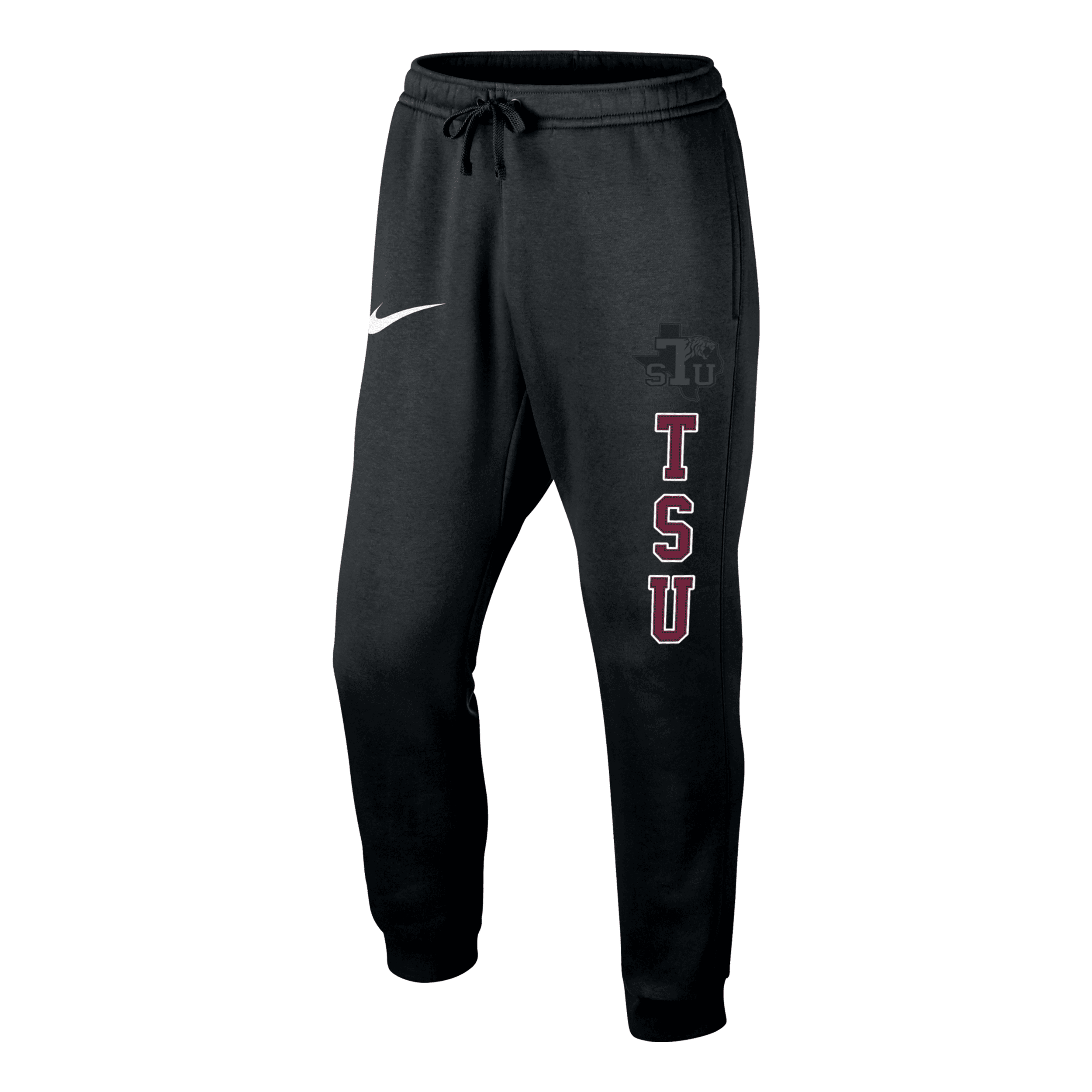 Nike Men's College Club Fleece (texas Southern) Jogger Pants In Black