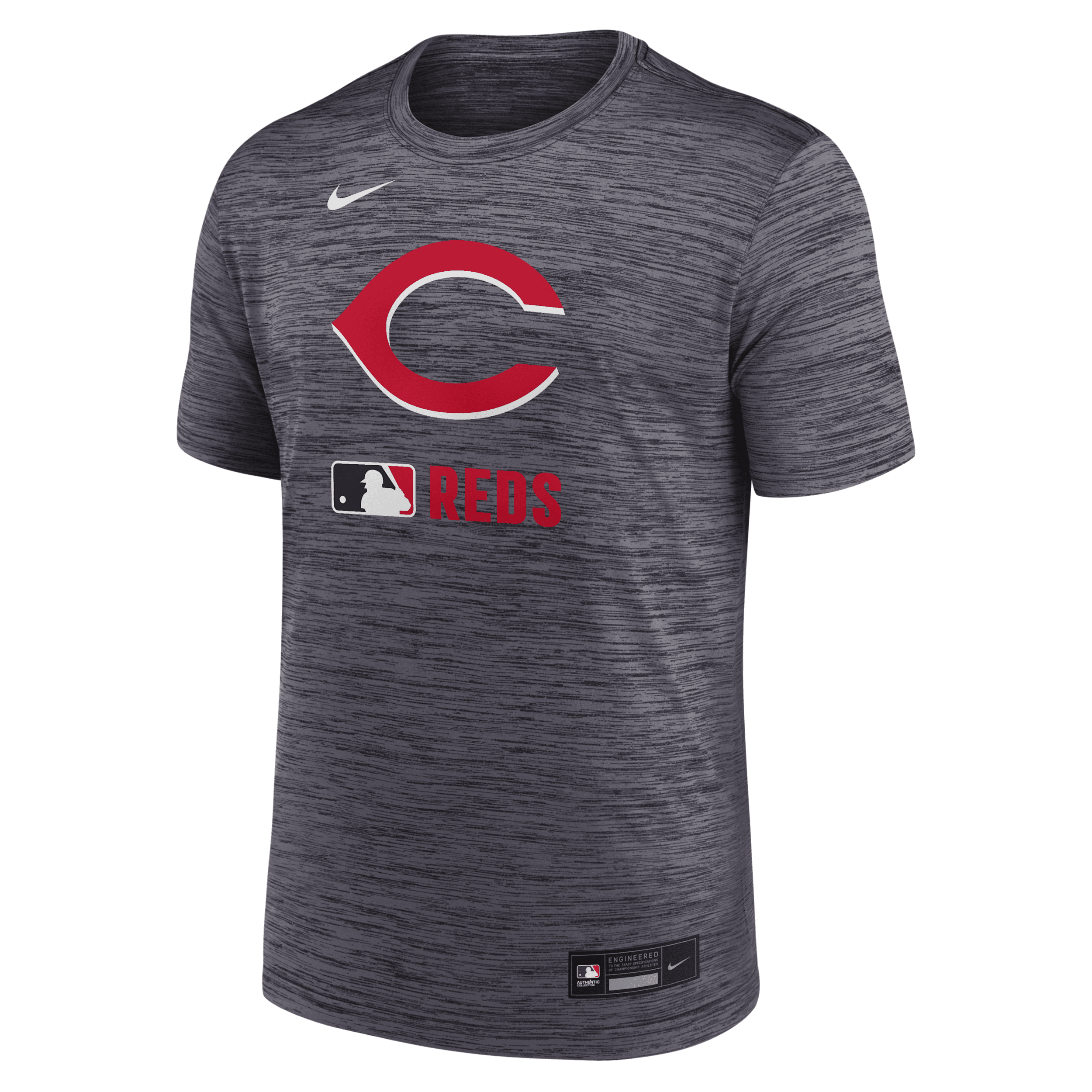 Nike Cincinnati Reds Authentic Collection Velocity  Men's Dri-fit Mlb T-shirt In Black