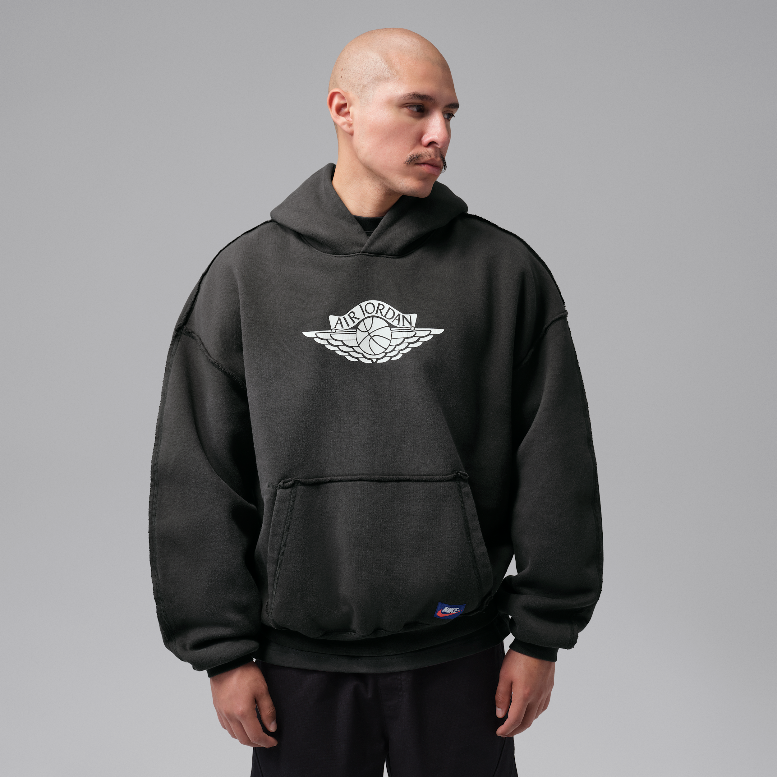 Men's Jordan Flight Wings Fleece Pullover Hoodie in Green | IM9191-321