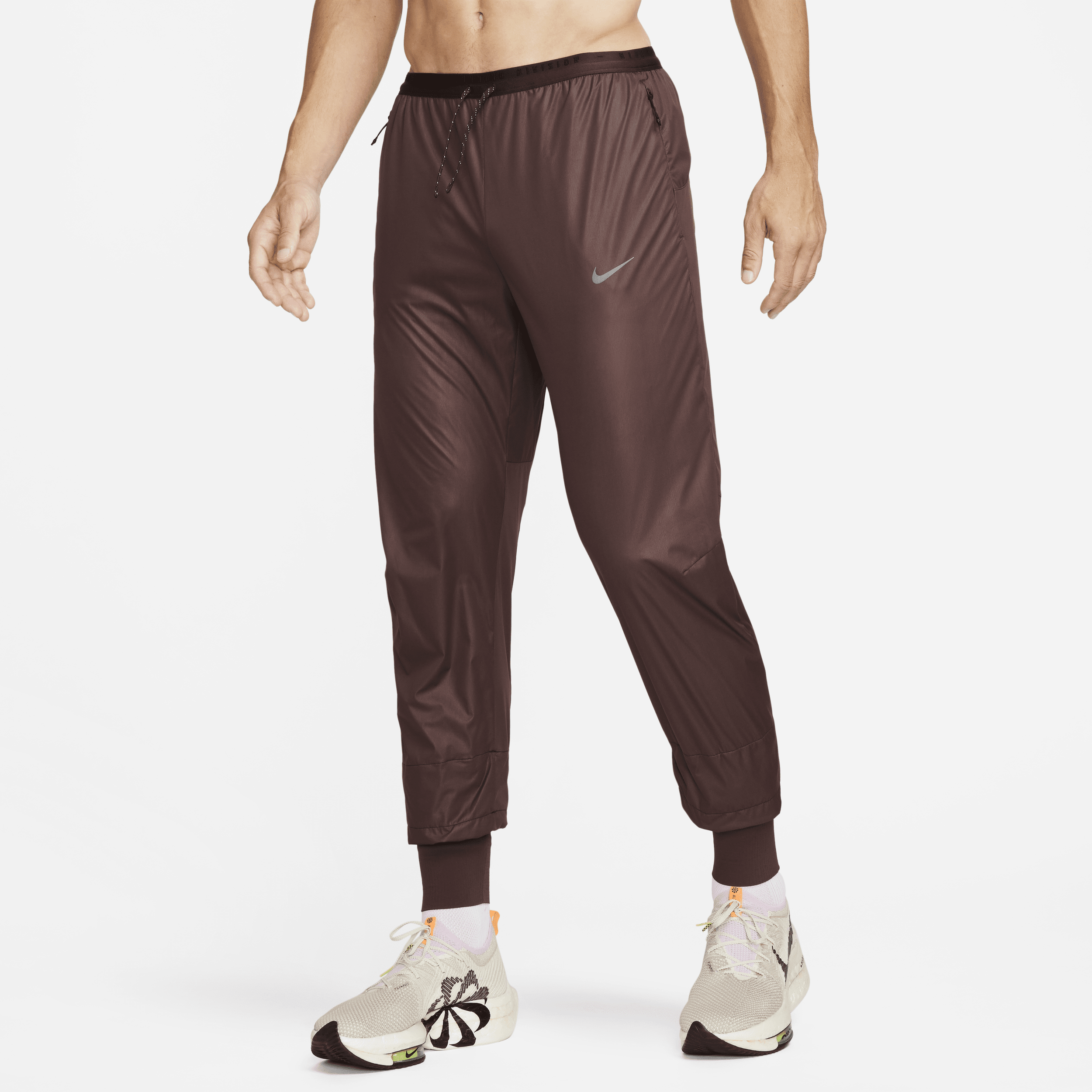Shop Nike Men's Running Division Phenom Storm-fit Running Pants In Brown