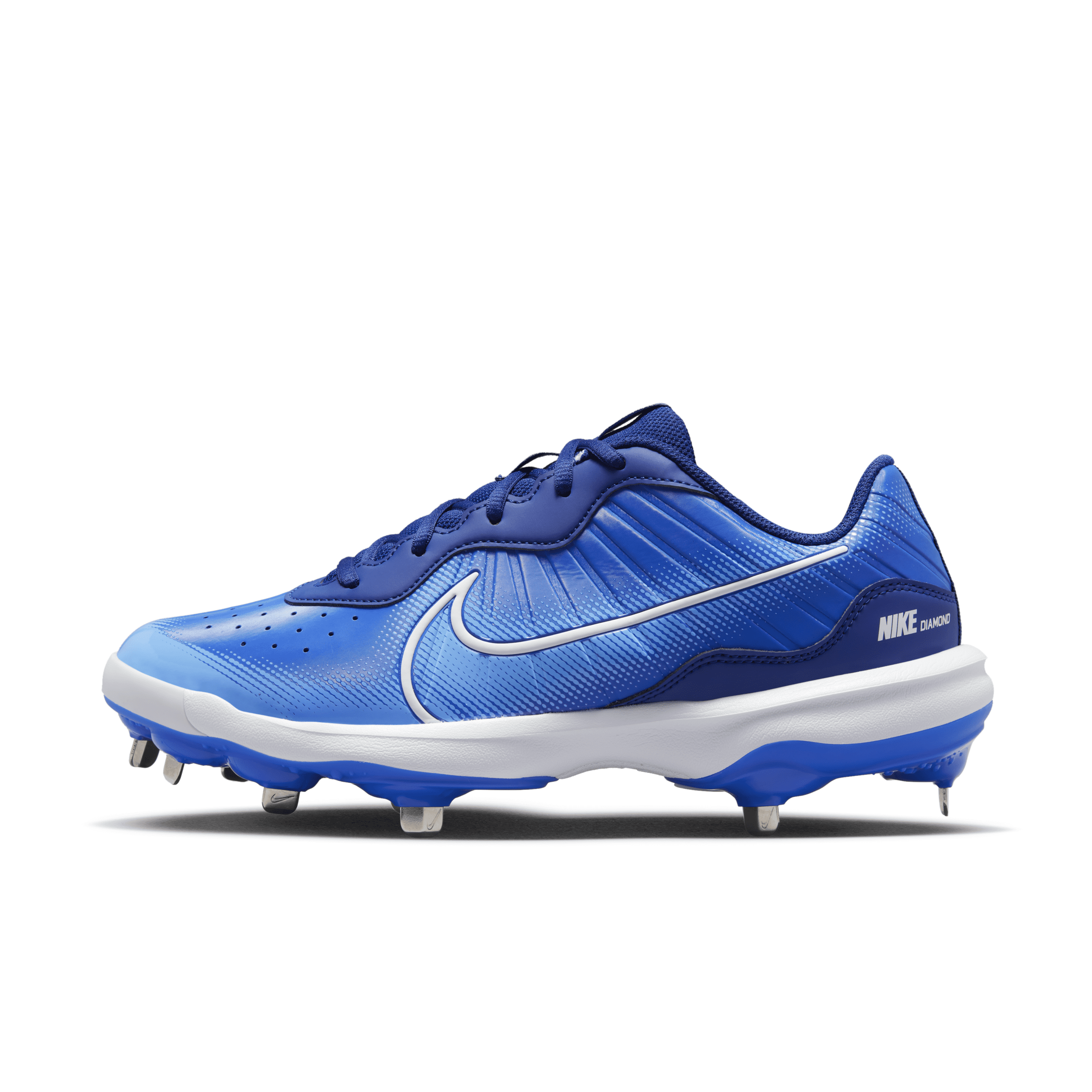 Nike Men's Alpha Huarache Varsity 4 Low Baseball Cleats In Blue | ModeSens