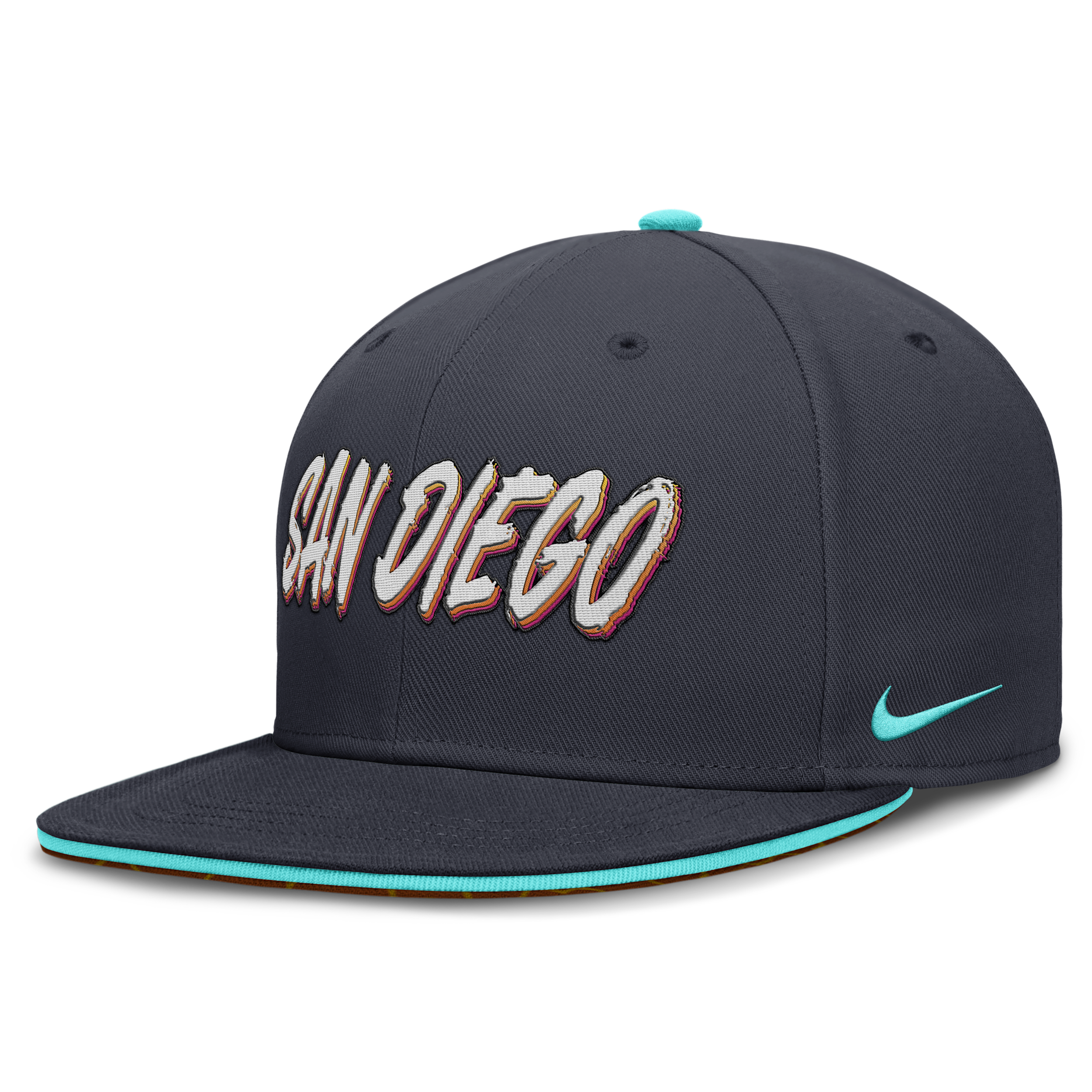 San Diego Padres City Connect True Nike Men's Dri-FIT MLB Fitted Hat in Blue | NB180IABPYP-1JW