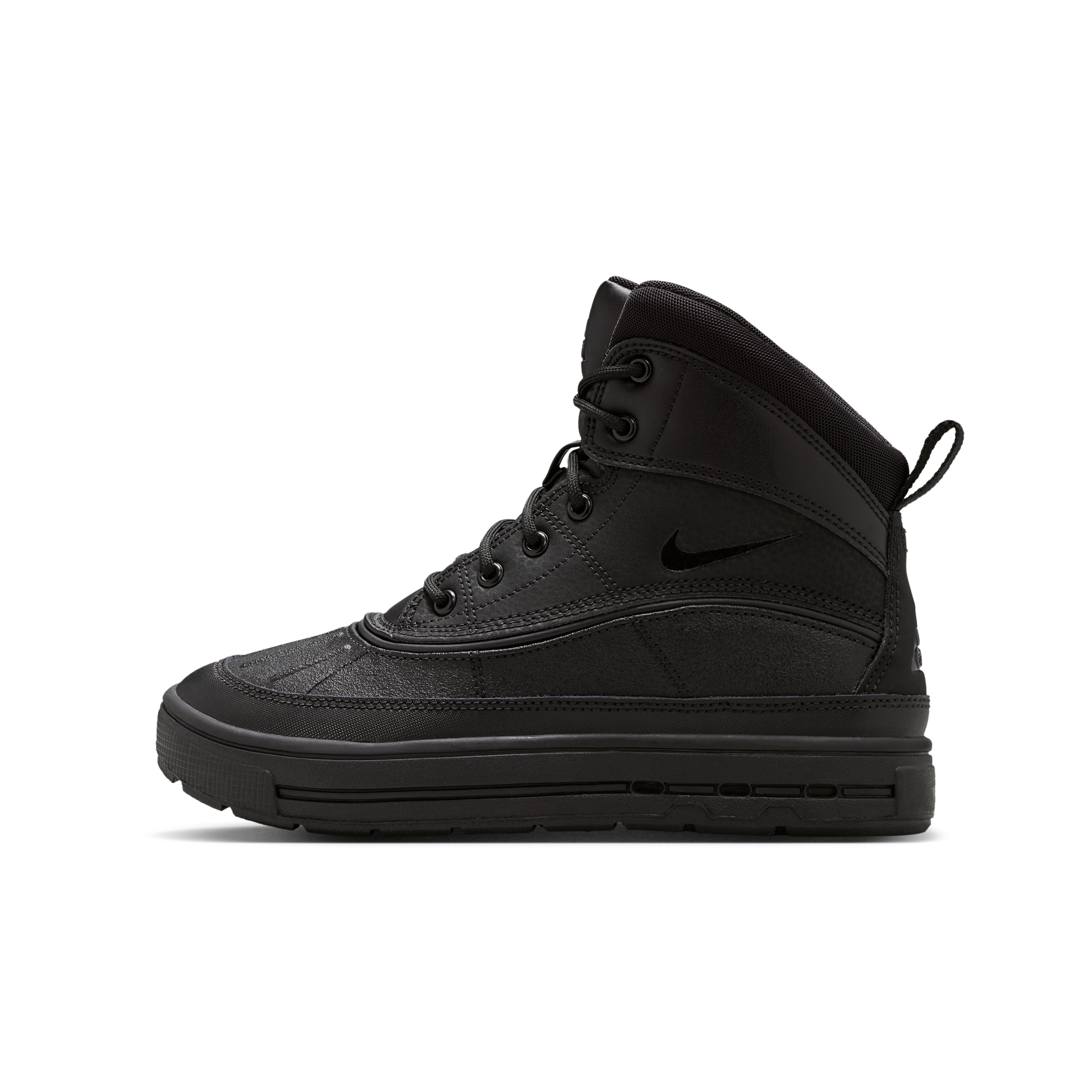 Nike Boys Woodside II - Boys' Grade School Shoes - Black / Black / Black Size 7.0