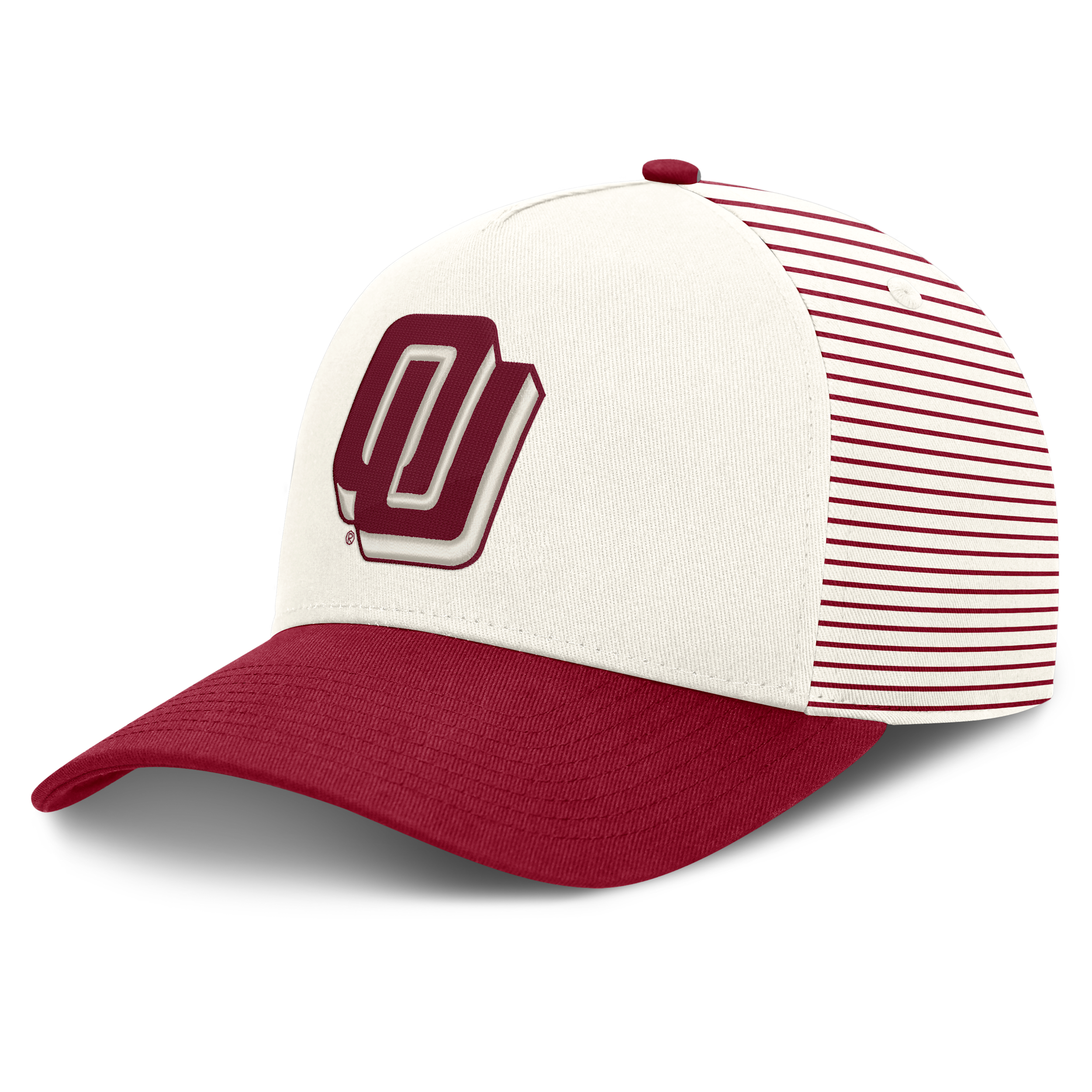 Oklahoma Rise Nike Unisex Dri-FIT College A-Frame Adjustable Hat in White | NC2B0L2VOKV-9PN