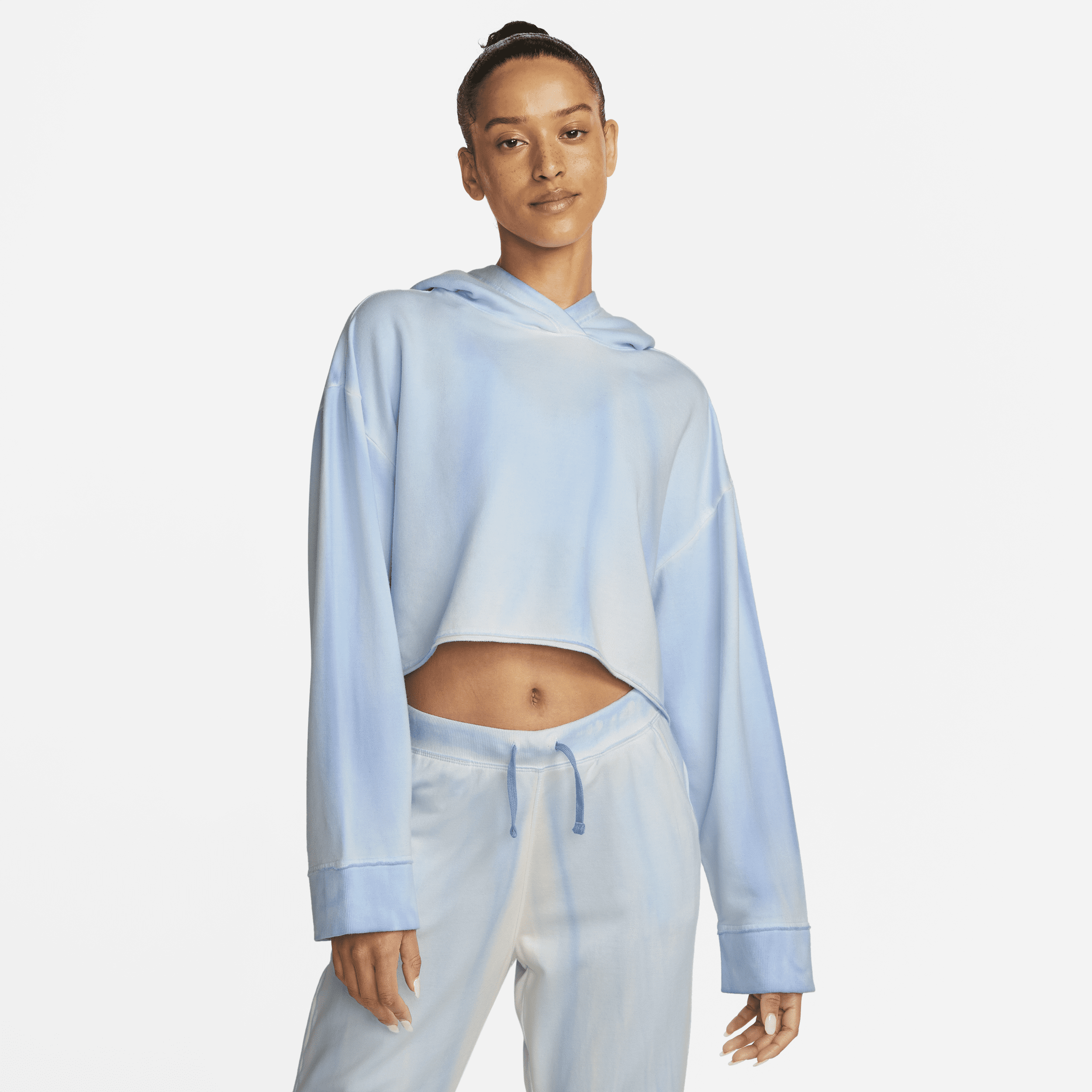 Nike Women's  Yoga Luxe Fleece Hoodie In Blue