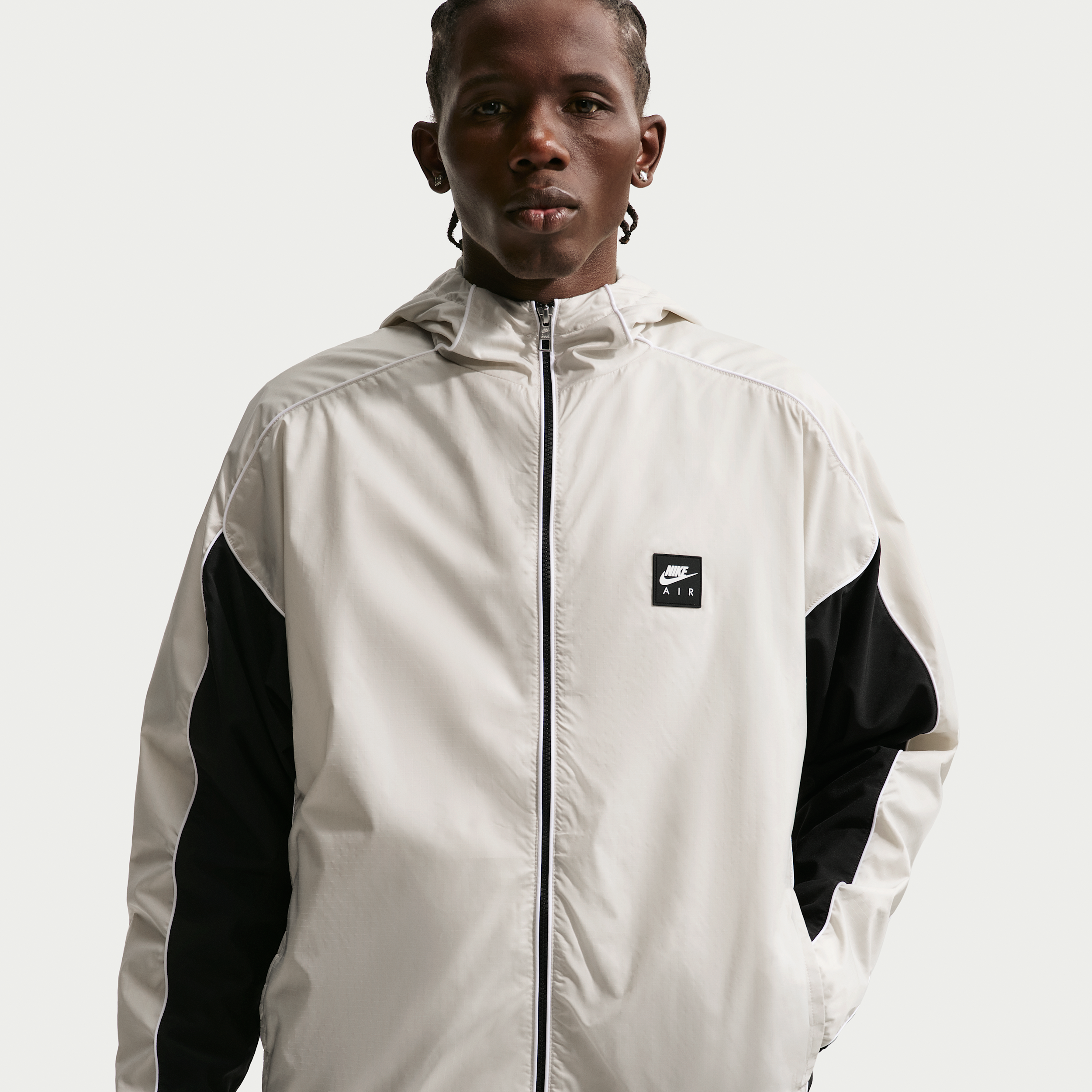 Nike Men's Air Full-Zip Hybrid Utility Jacket in Grey | IO0558-072