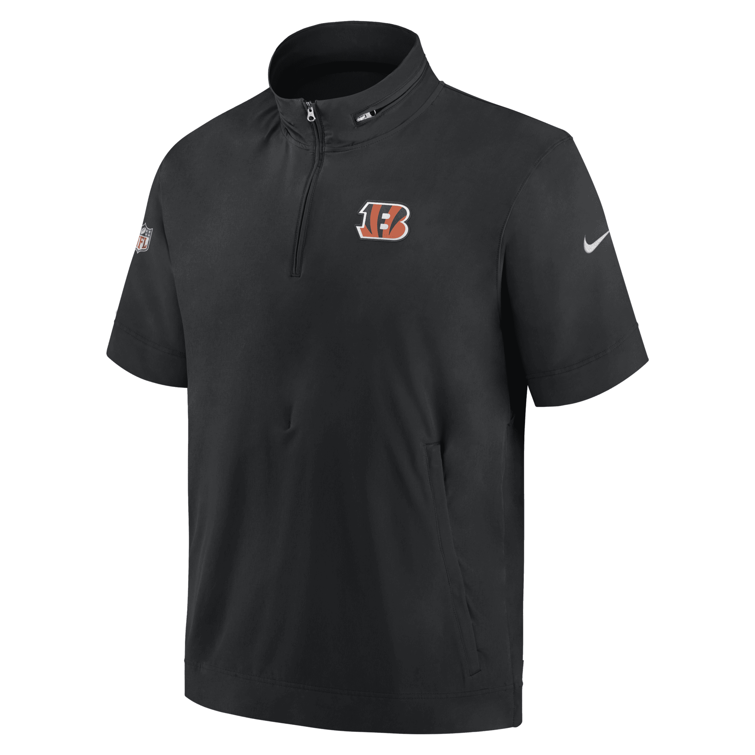 Shop Nike Men's Sideline Coach (nfl Cincinnati Bengals) Short-sleeve Jacket In Black