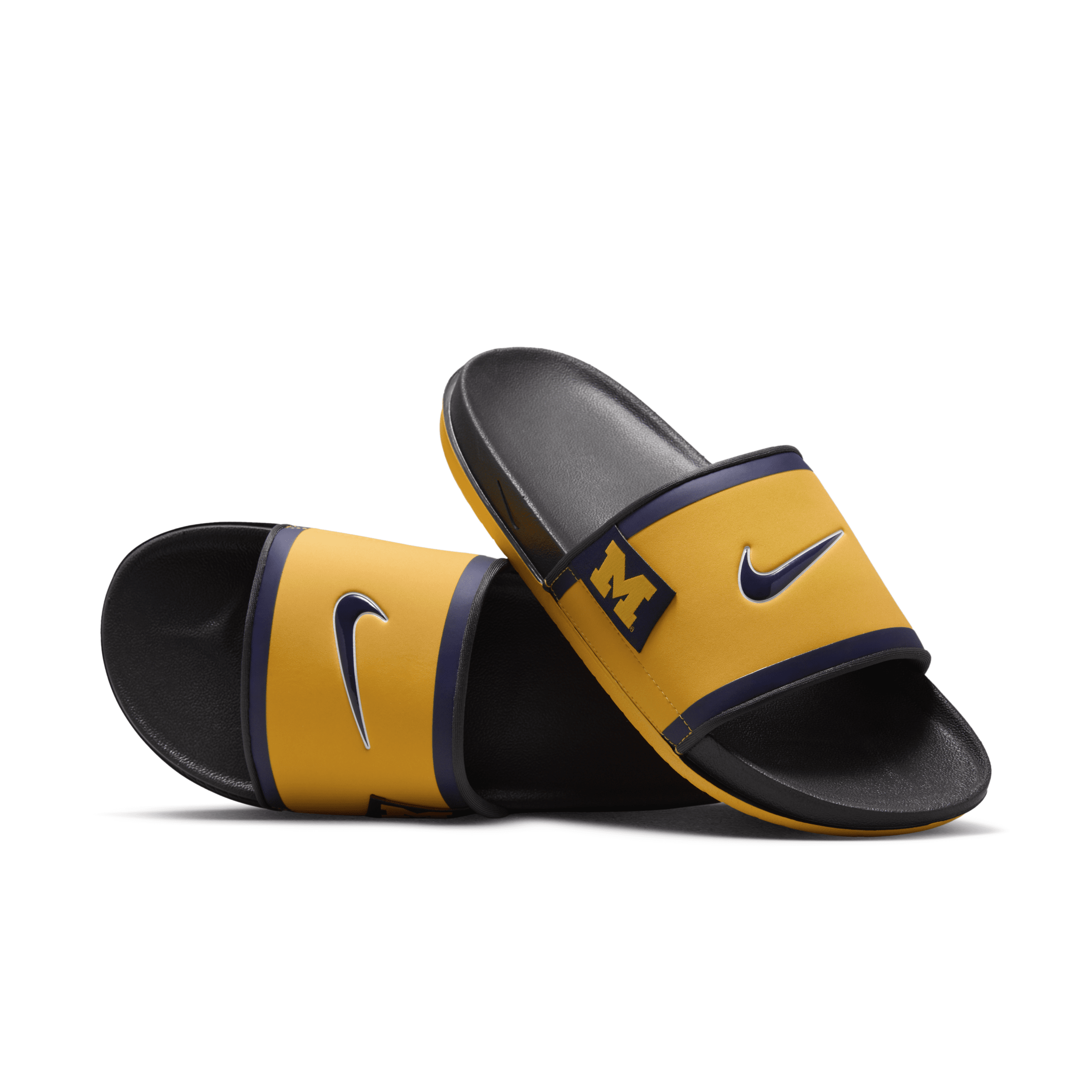 Nike Men's College Offcourt (michigan) Slides In Yellow
