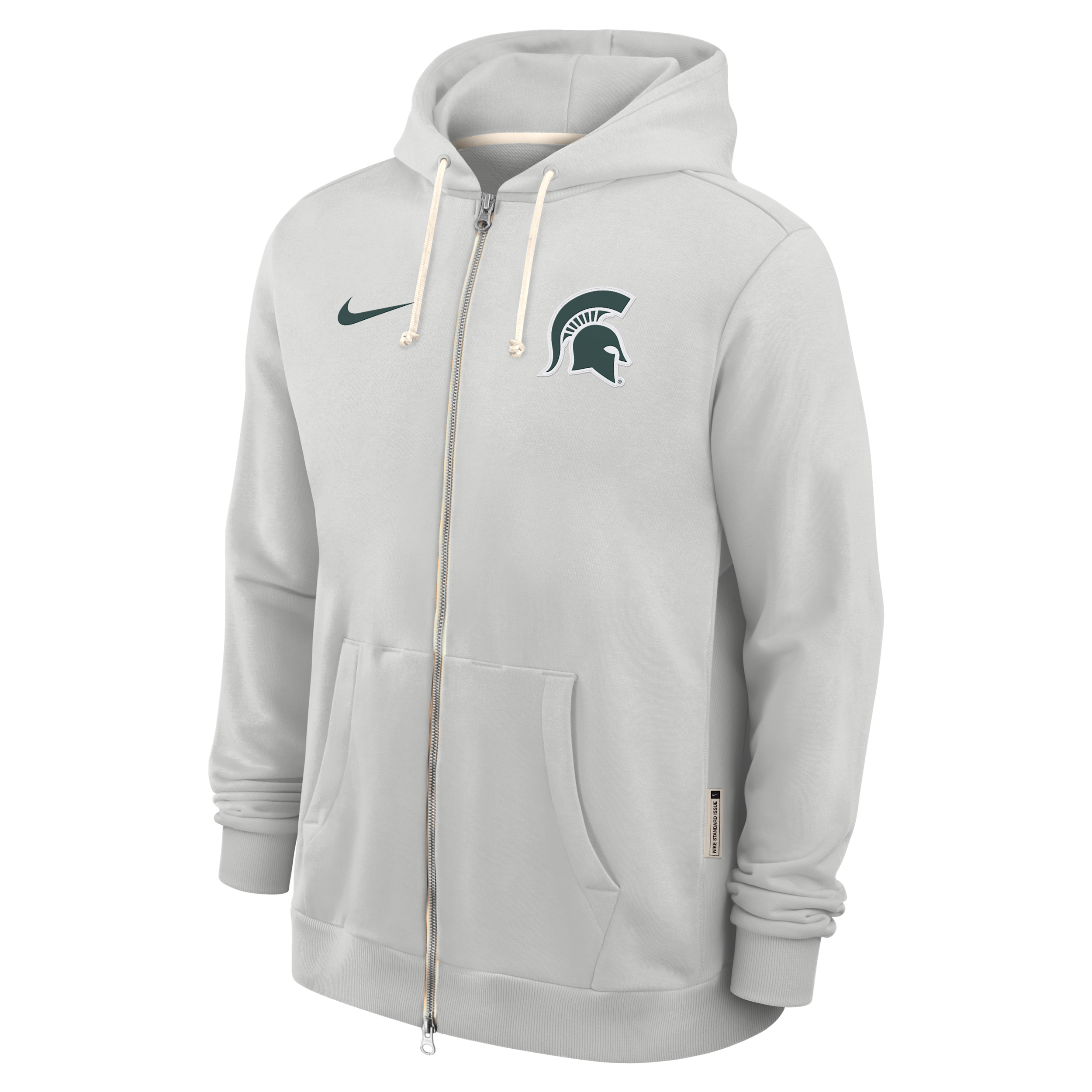 Nike Men's Gray Michigan State Spartans 2025 Sideline Standard Issue Dri-fit Full-Zip Hoodie - Gray