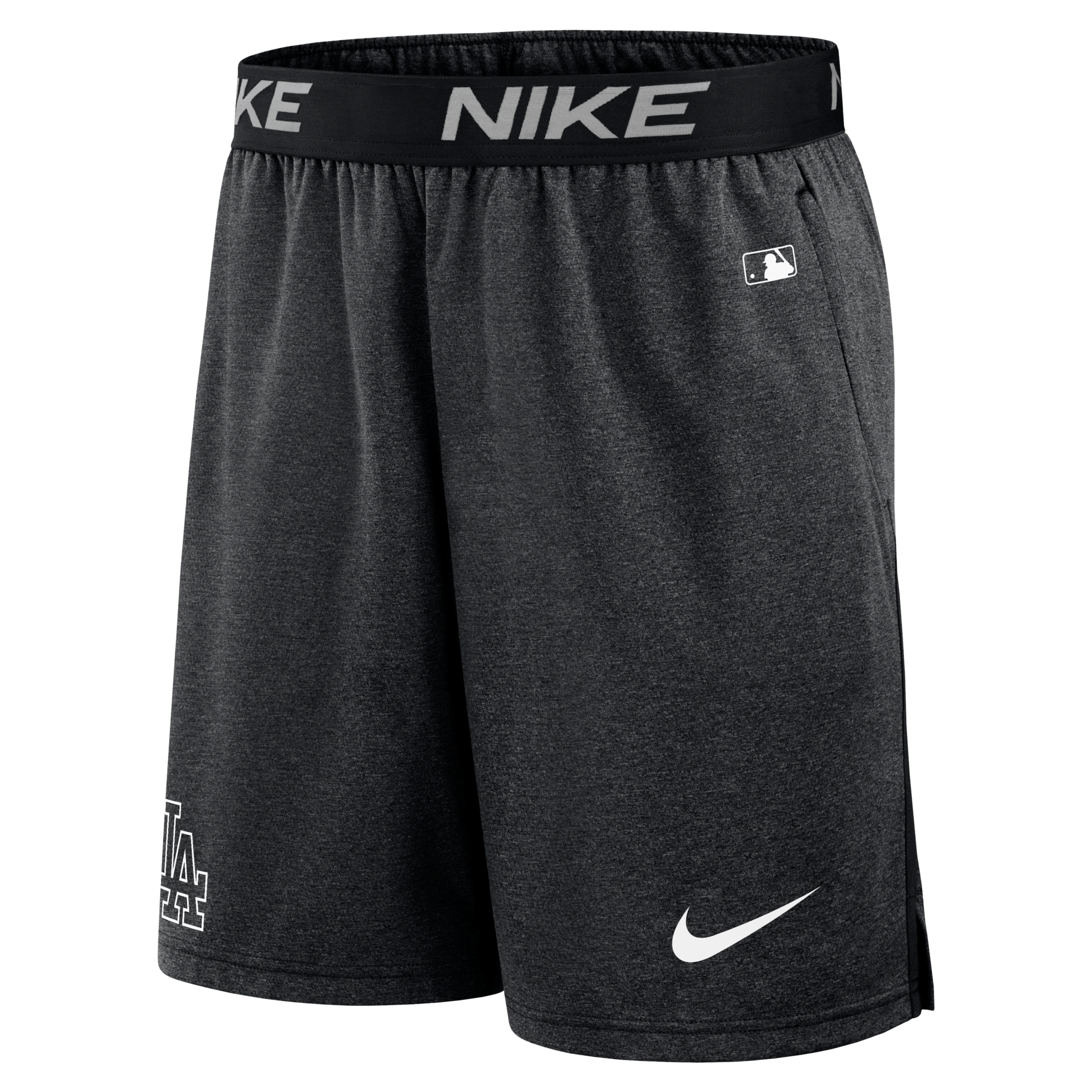 Nike Los Angeles Dodgers Authentic Collection Practice  Men's Dri-fit Mlb Shorts In Black