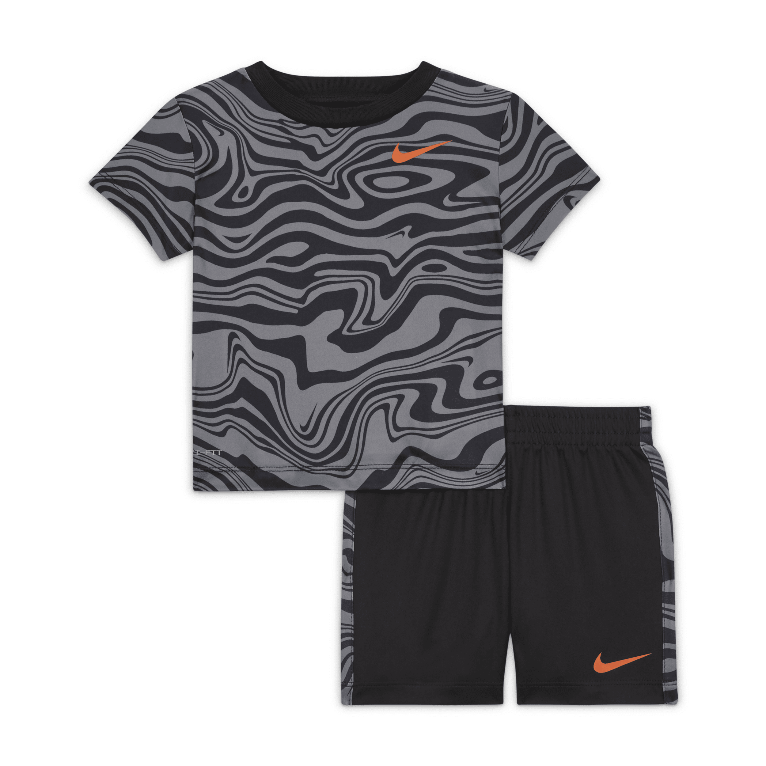 Nike Sportswear Paint Your Future Dri-fit Baby (12-24m) Shorts Set In Black