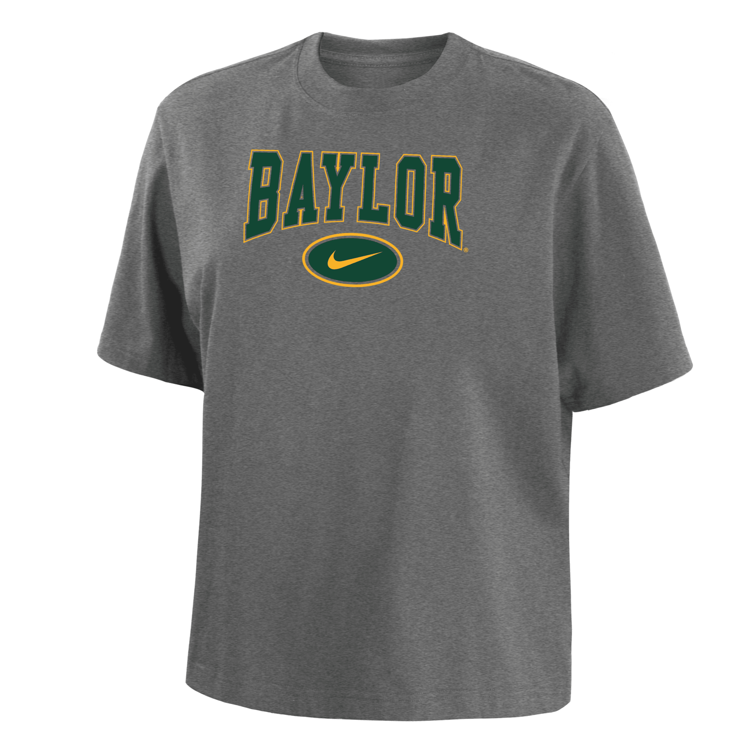 Nike Baylor  Women's College Boxy T-shirt In Grey