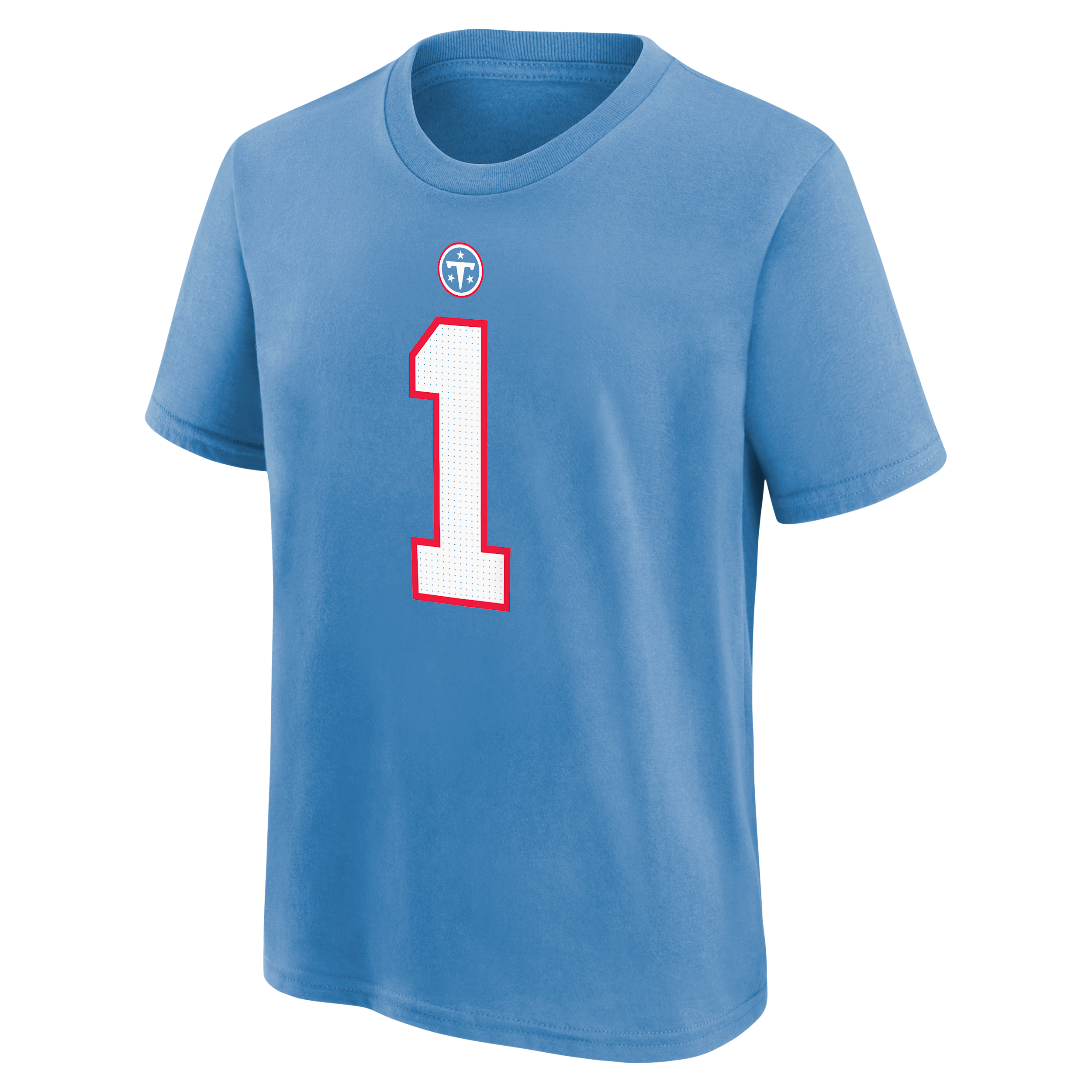 Nike Big Boys and Girls Cameron Ward Light Blue Tennessee Titans Name and Number T-Shirt - Light Blue