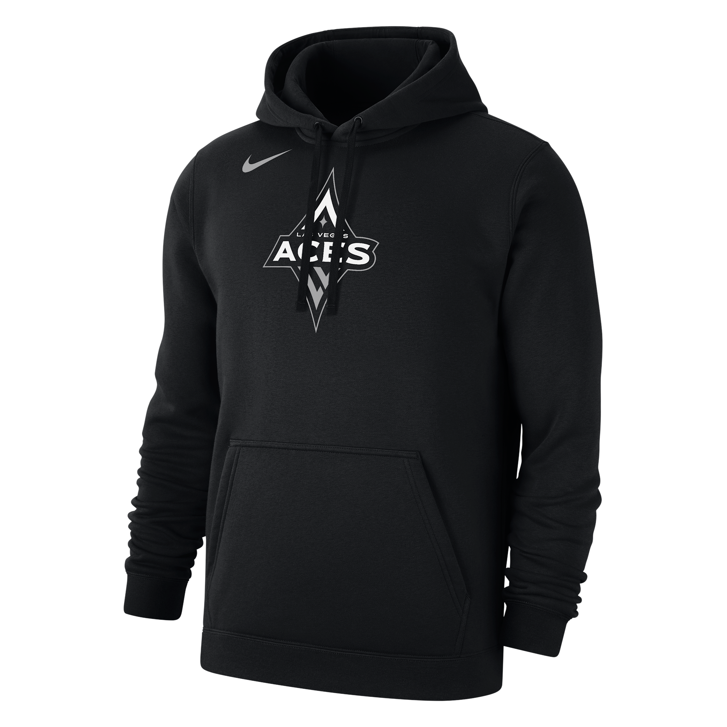 Las Vegas Aces Club Nike Men's WNBA Fleece Pullover Hoodie in Black | M31777WLVS-BLK