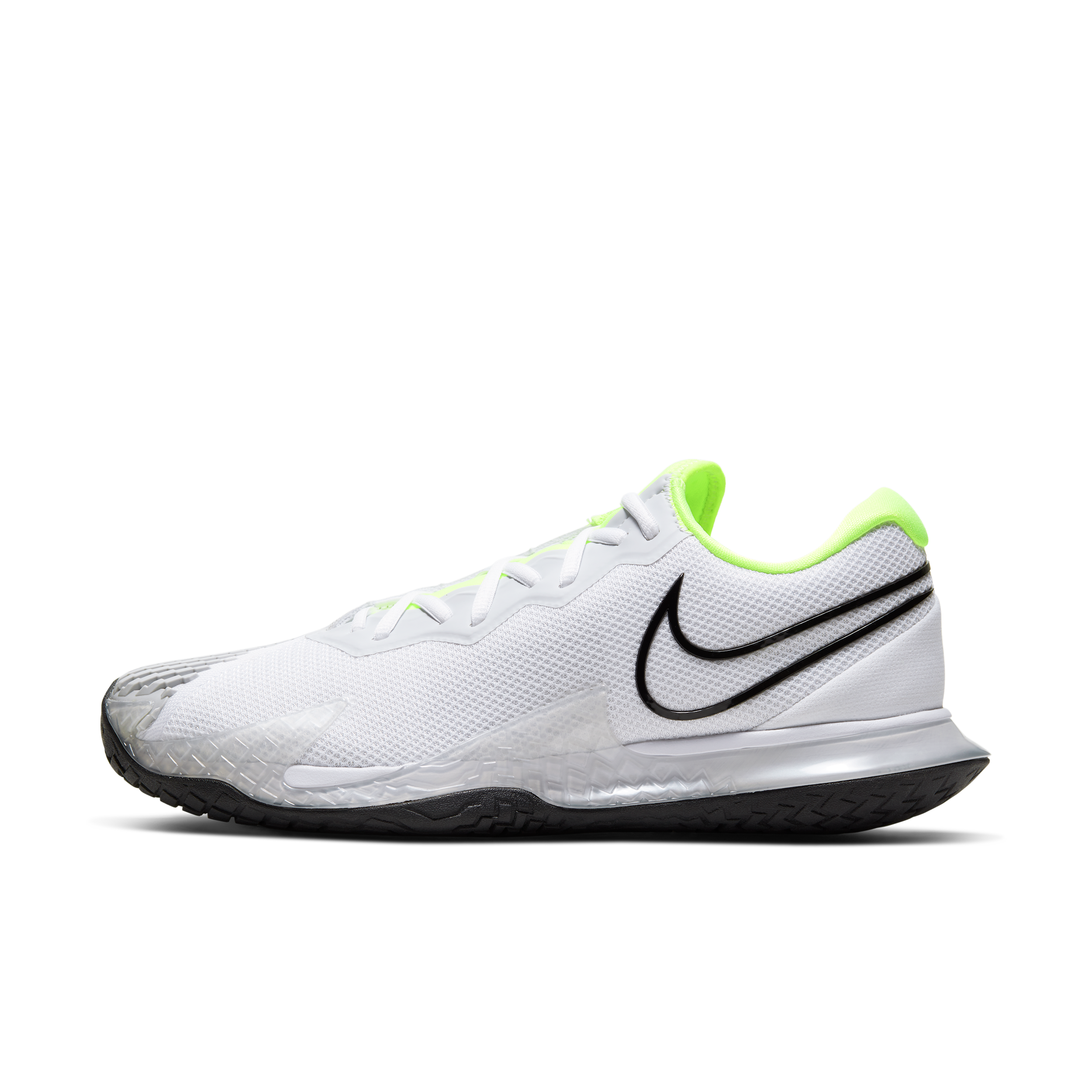 Nike Men's Court Air Zoom Vapor Cage 4 Menâs Hard Court Tennis Shoes in White | CD0424-100