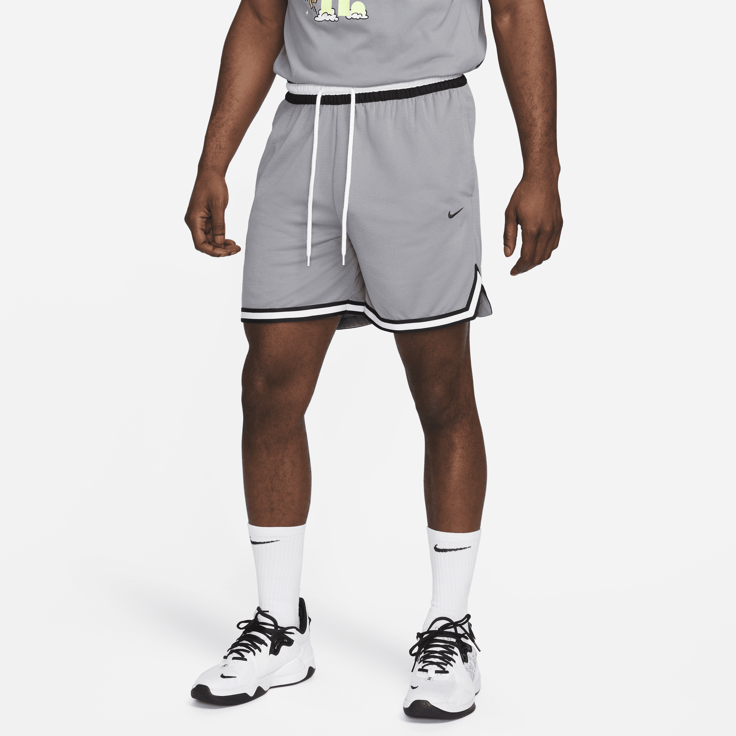 Nike Men's Dri-fit Dna 6" Basketball Shorts In Grey