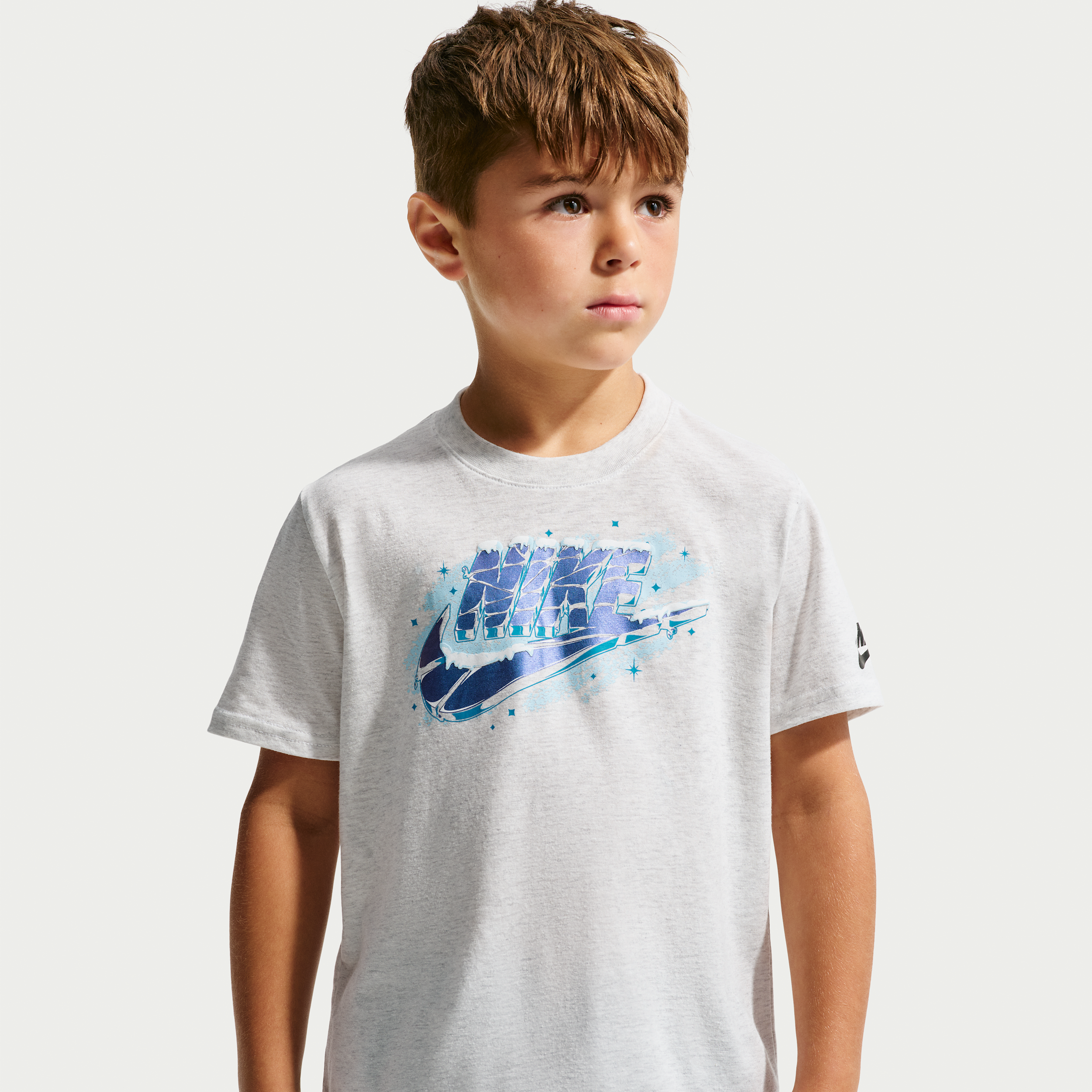 Nike Boys' 4-7 Graphic Short-Sleeve T-Shirt - Birch Heather