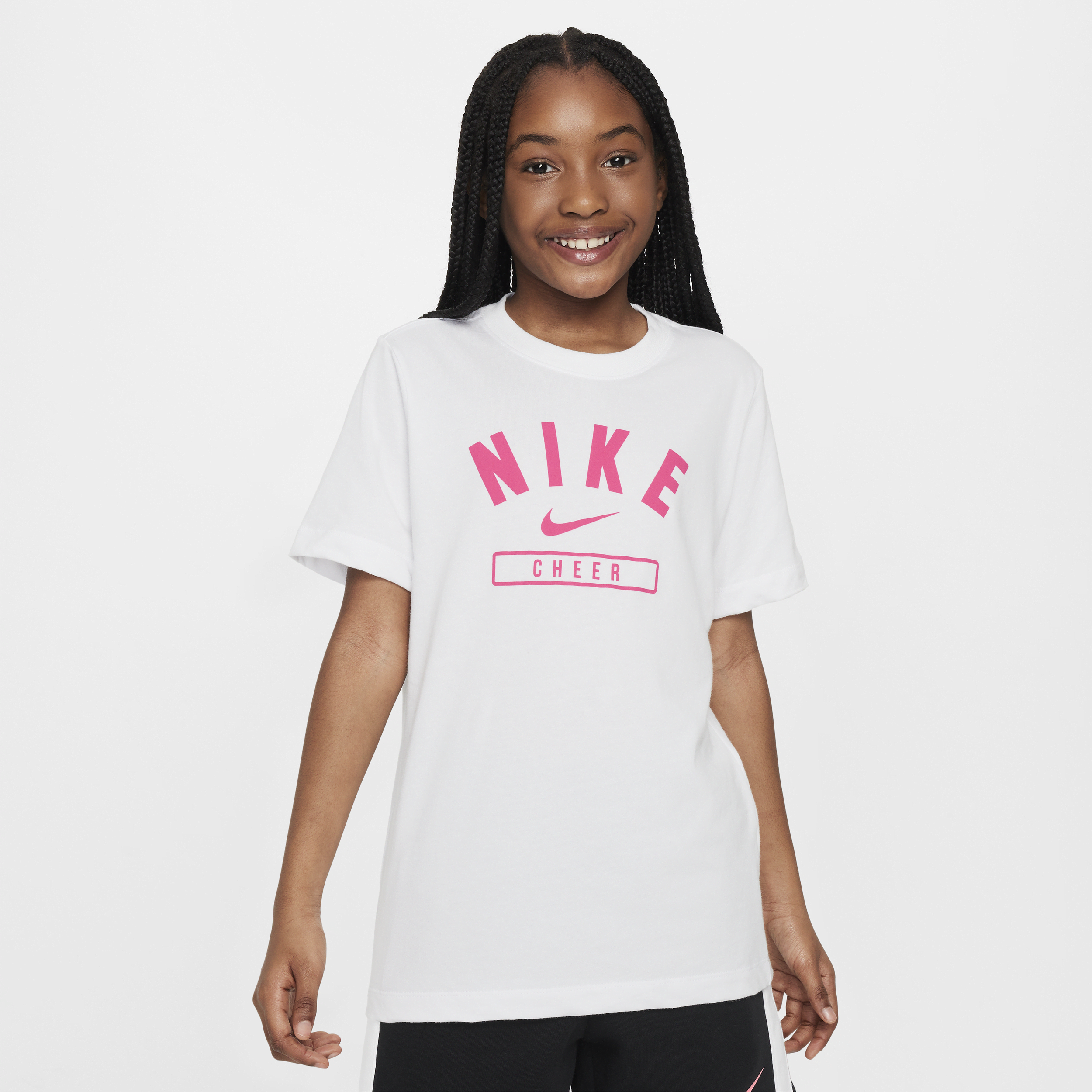 Nike Big Kids' (girls') Cheer T-shirt In White