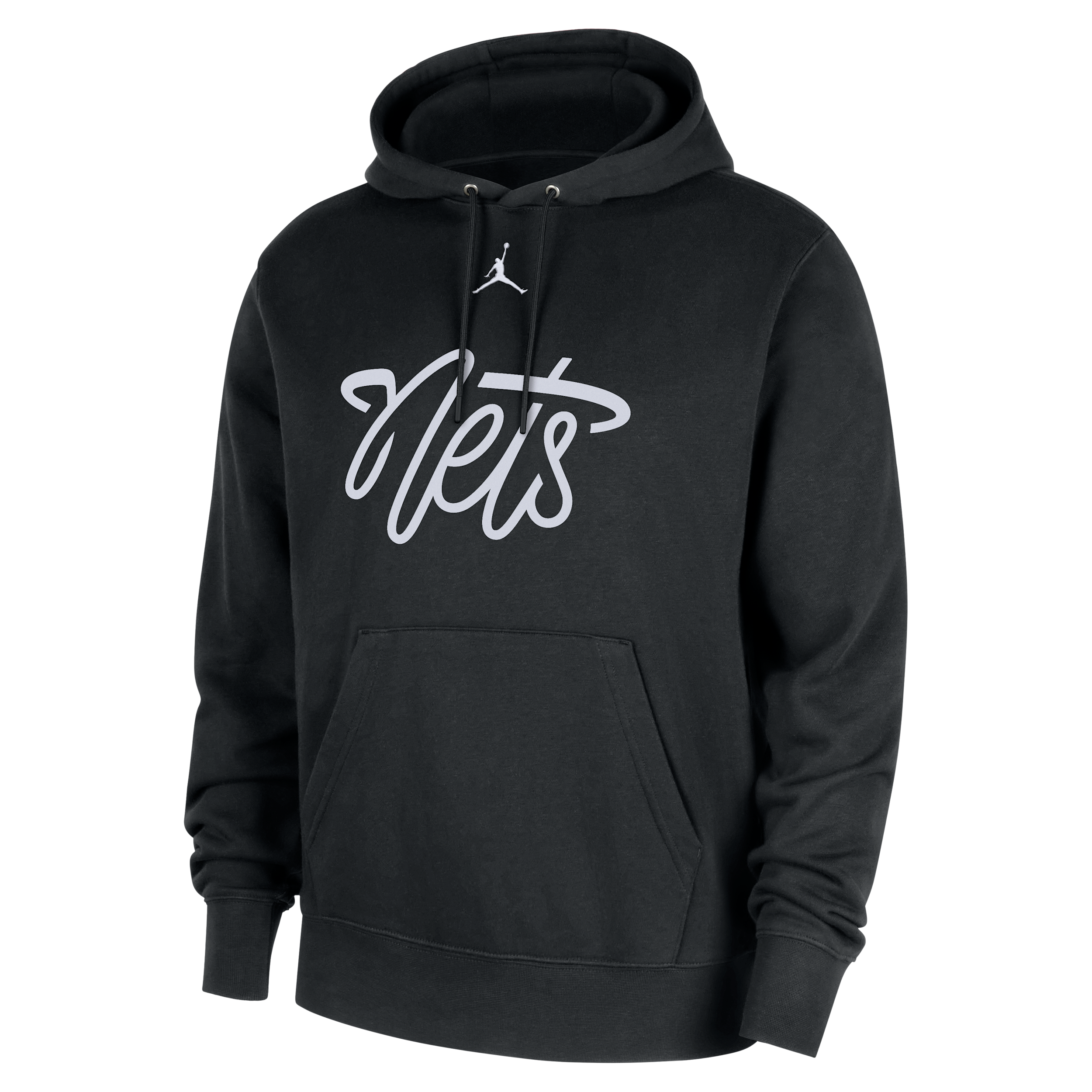 Men's Jordan Brand Black Brooklyn Nets Statement Edition Club Fleece Hoodie