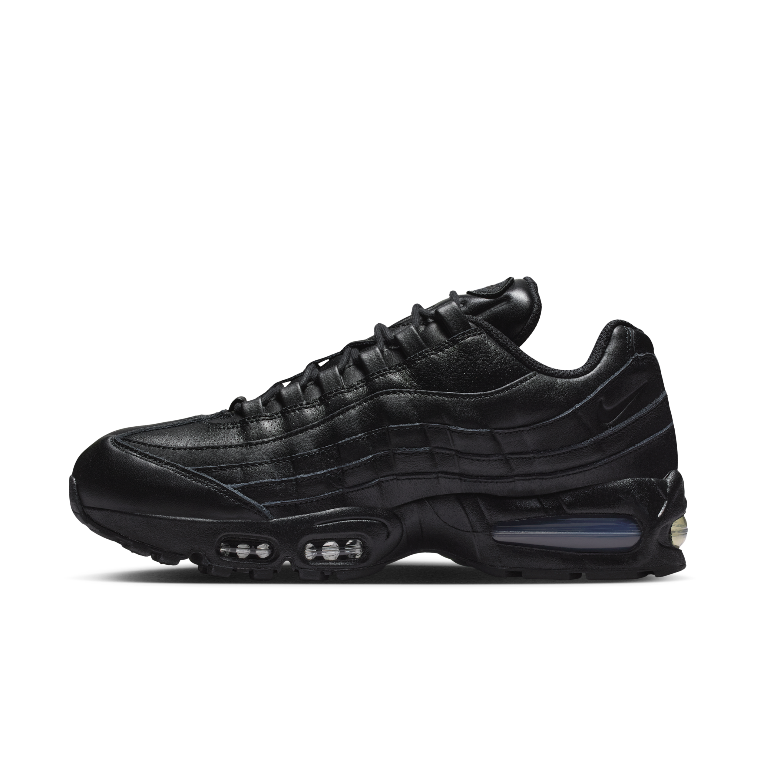 Nike Men's Air Max 95 Big Bubble Leather Shoes in Black | IM0696-001