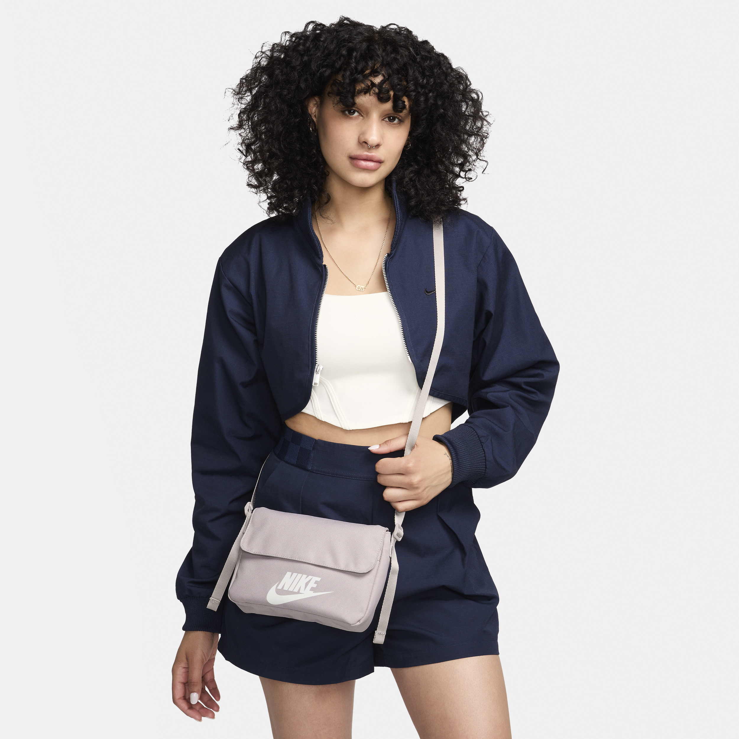 Shop Nike Women's  Sportswear Futura 365 Crossbody Bag (3l) In Purple