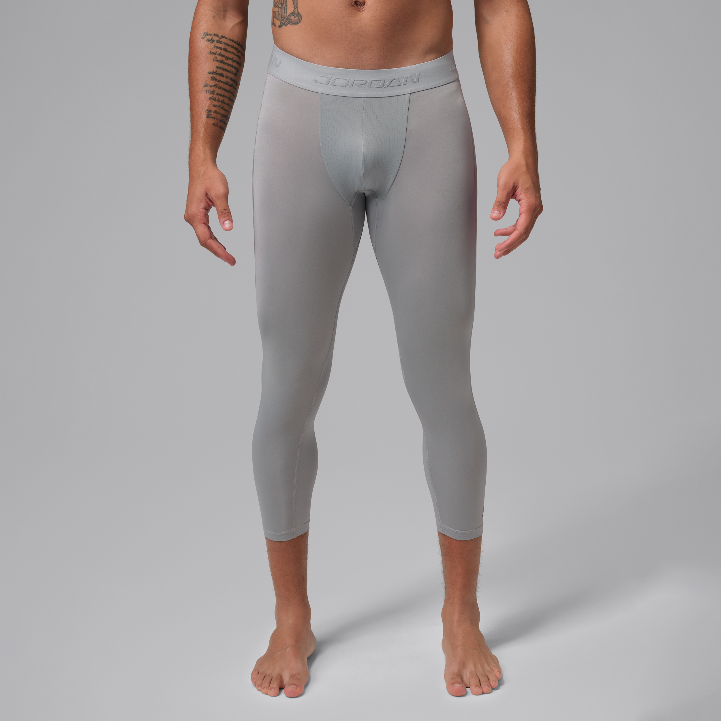 Men's Jordan Sport Essentials Dri-FIT 3/4-Length Tights in Grey | IF0899-012