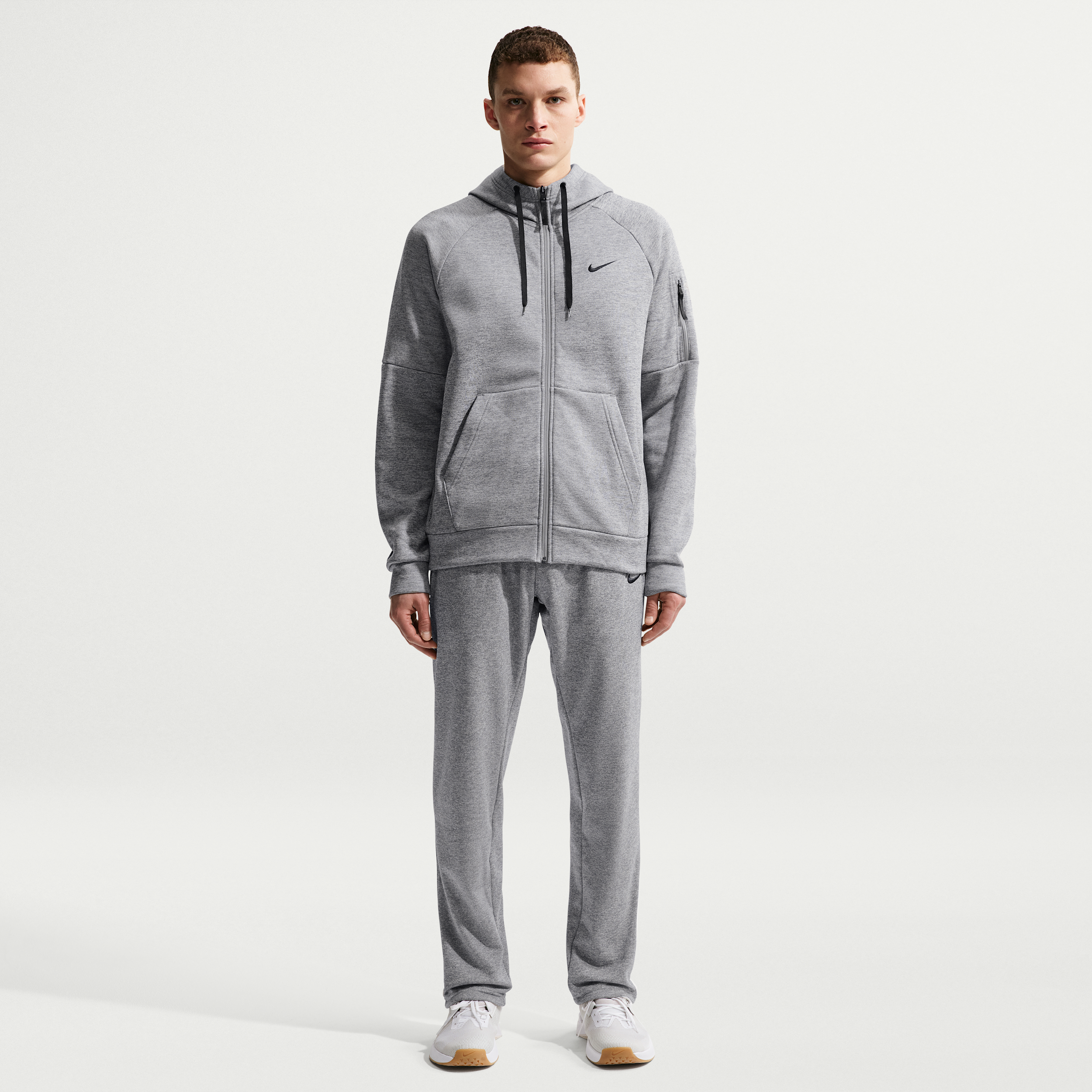 Nike Men's Relaxed-Fit Therma-fit Open Hem Fitness Pants - Dark Gray Heather