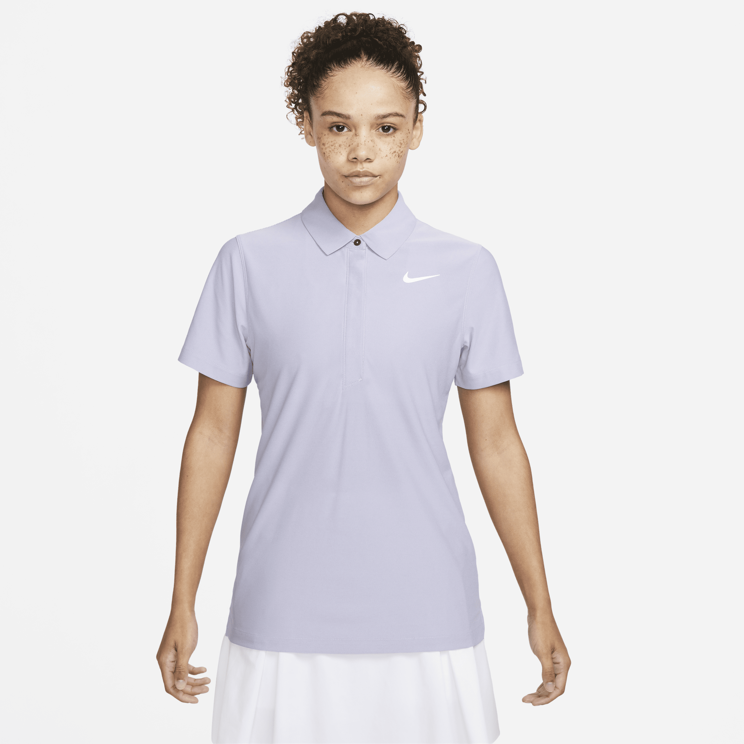 Nike Women's Dri-fit Adv Tour Short-sleeve Golf Polo In Purple