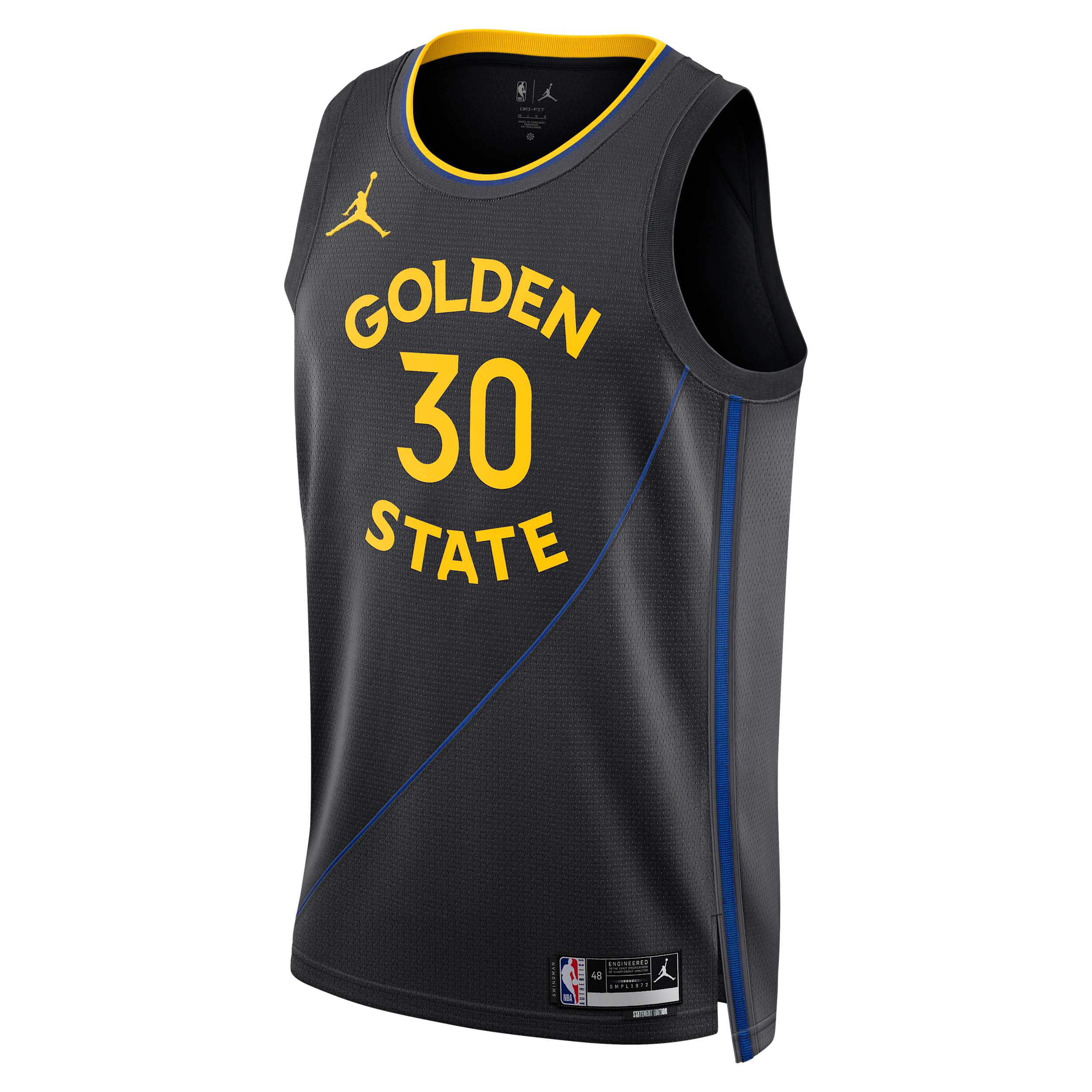 Men's Stephen Curry Golden State Warriors 2024/25 Statement Edition Jordan Dri-FIT NBA Swingman Jersey in Black | FQ4719-010