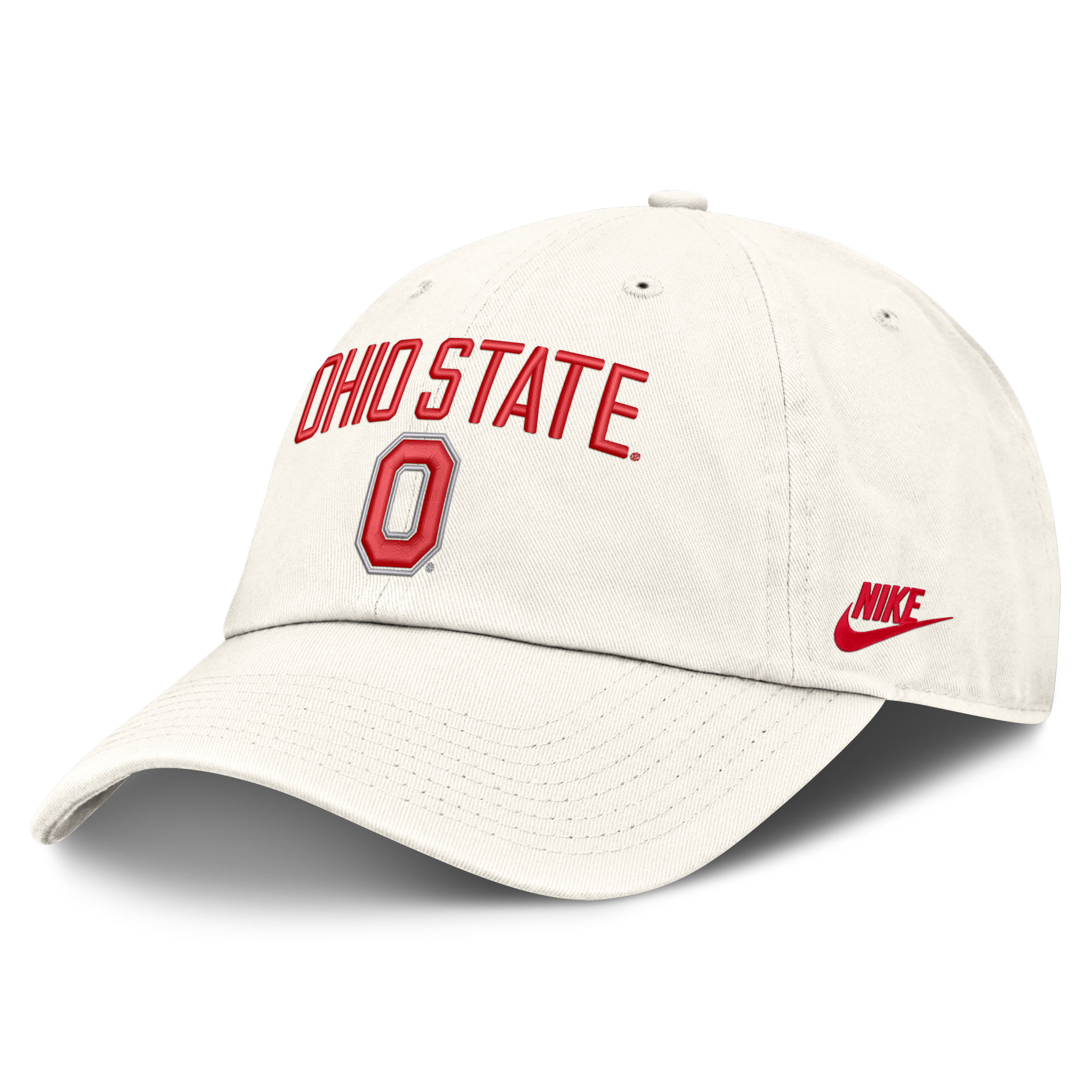 Nike Men's White Ohio State Buckeyes Legacy Letter Location Club Adjustable Hat - White