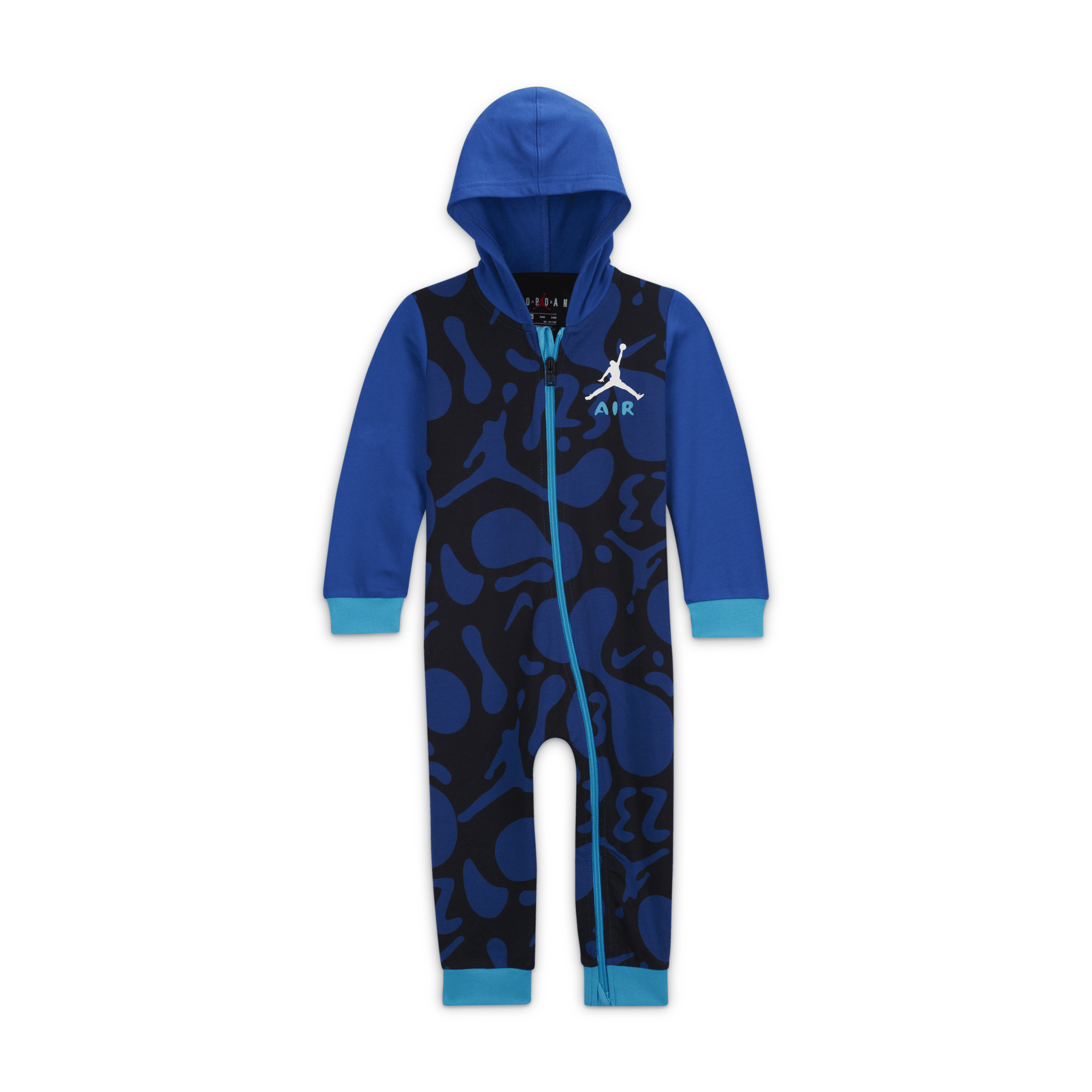 Jordan Lil Champ Hooded Coverall Baby Coverall in Blue 65C642-B5K 35$