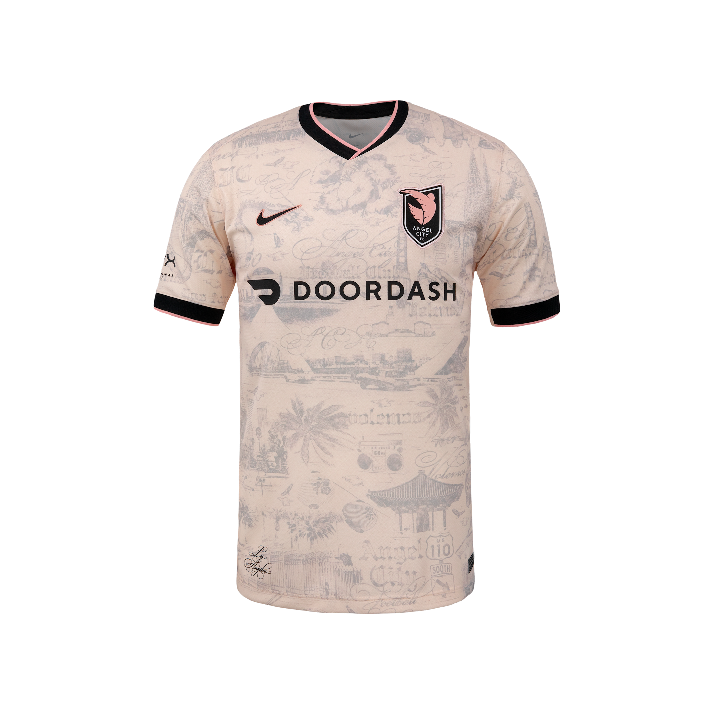 Giselle Thompson Angel City FC 2025 Stadium Away Nike Men's Dri-FIT NWSL Replica Jersey in Pink | P35559ANGT-LSA