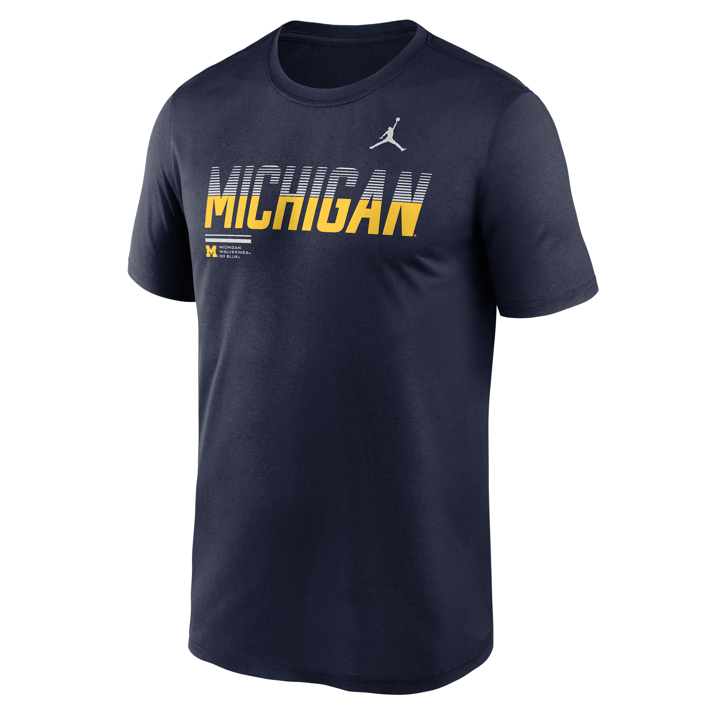 Men's Michigan Sideline Legend Jordan Brand Dri-FIT College T-Shirt in Blue | 0JTI41SMWN-7SB