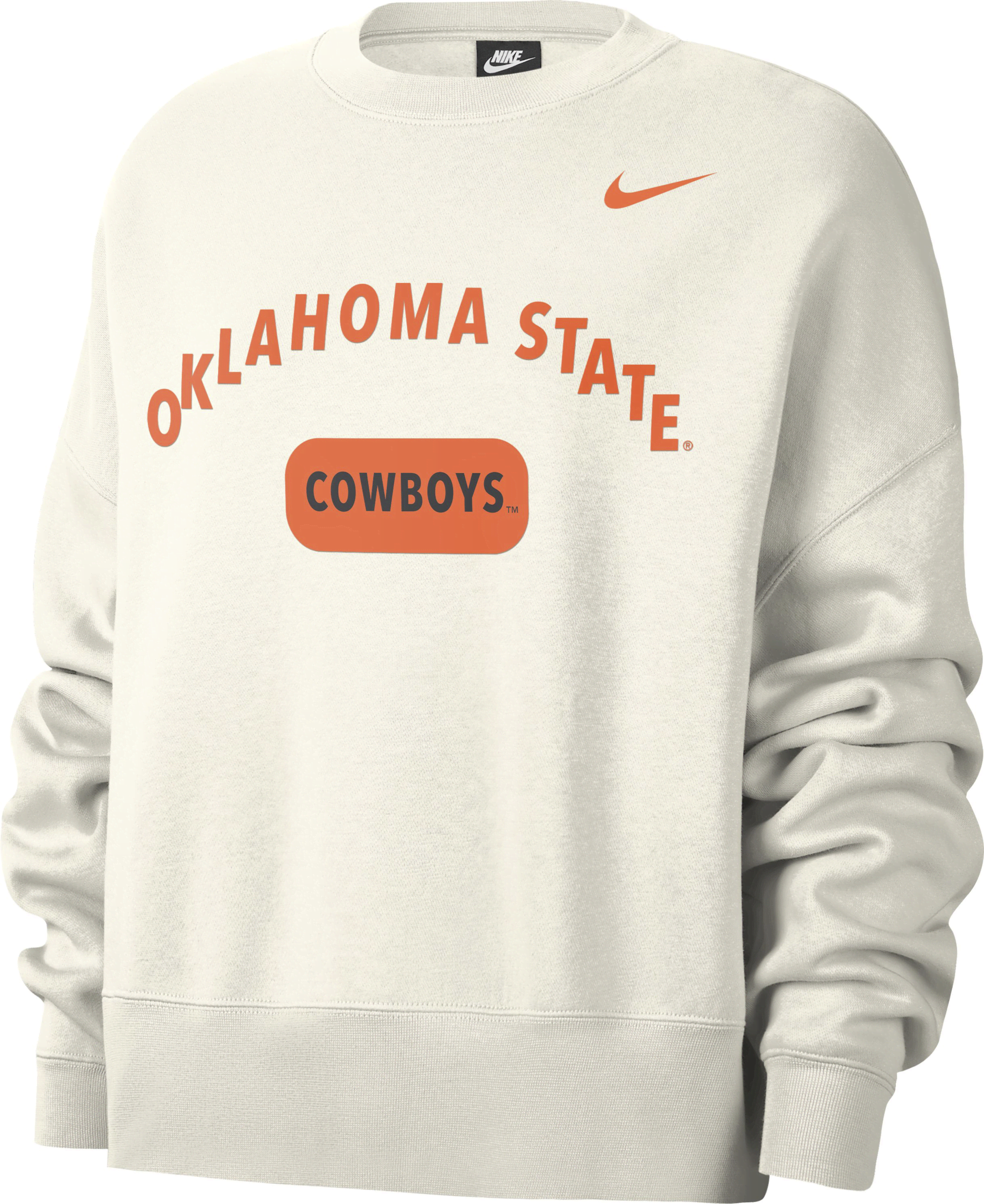 Nike Women's College Everyday Campus (oklahoma State) Sweatshirt In Grey
