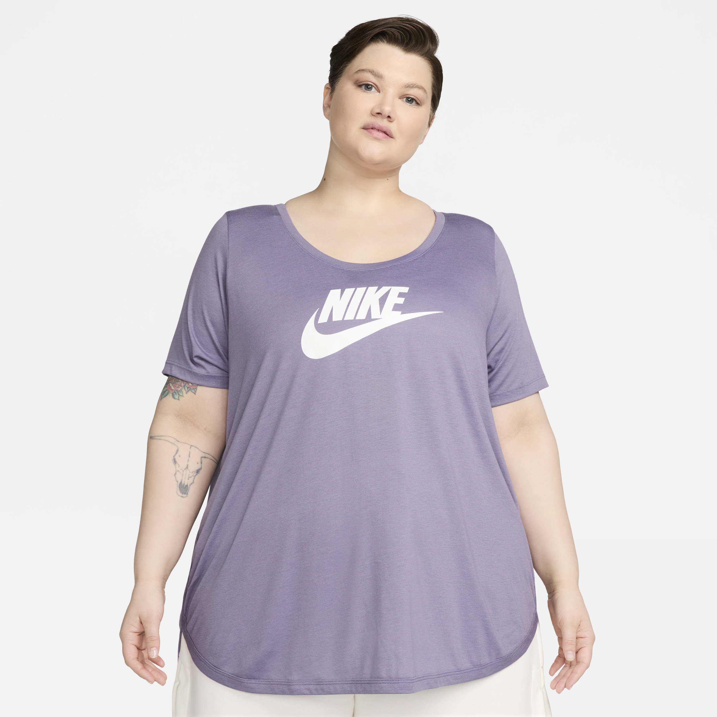 Shop Nike Women's  Sportswear Essential Tunic (plus Size) In Purple