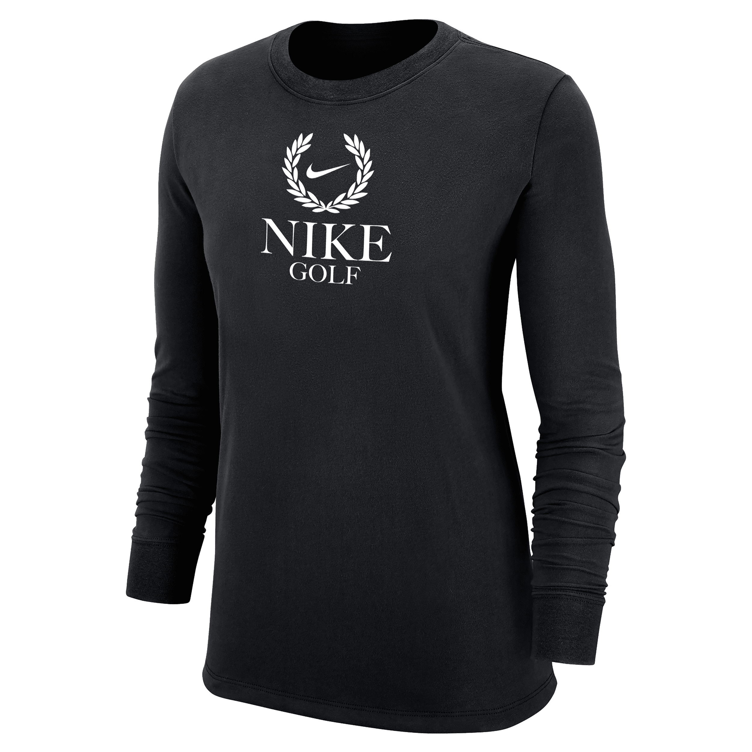 Nike Women's Golf Long-sleeve T-shirt In Black